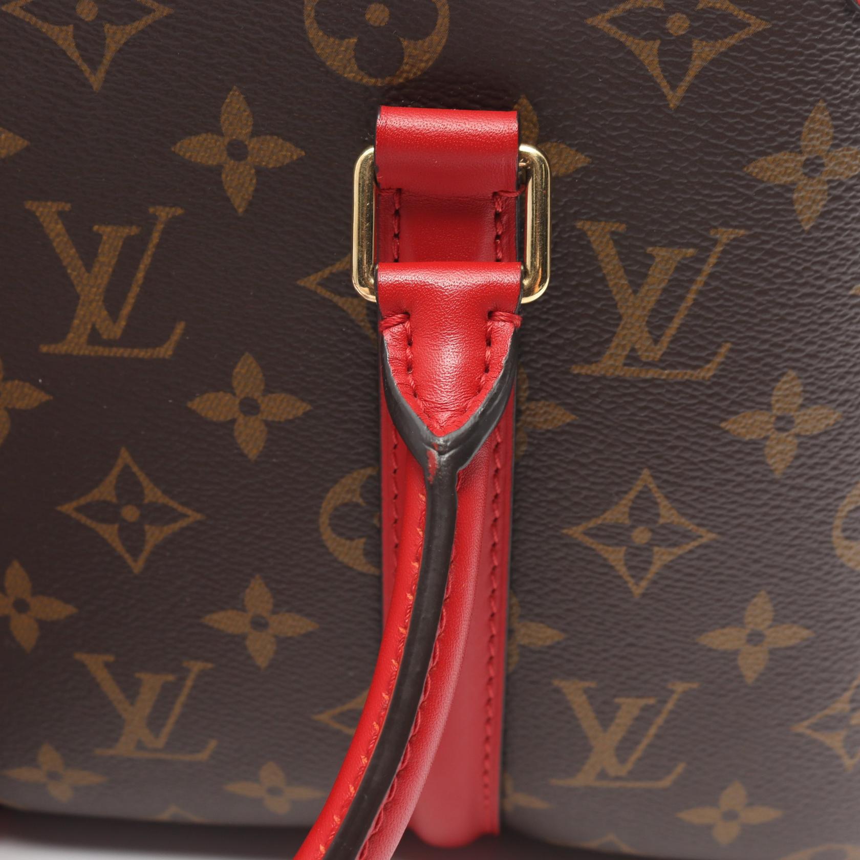 Louis Vuitton Monogram PVC Canvas Leather Handbag M44818