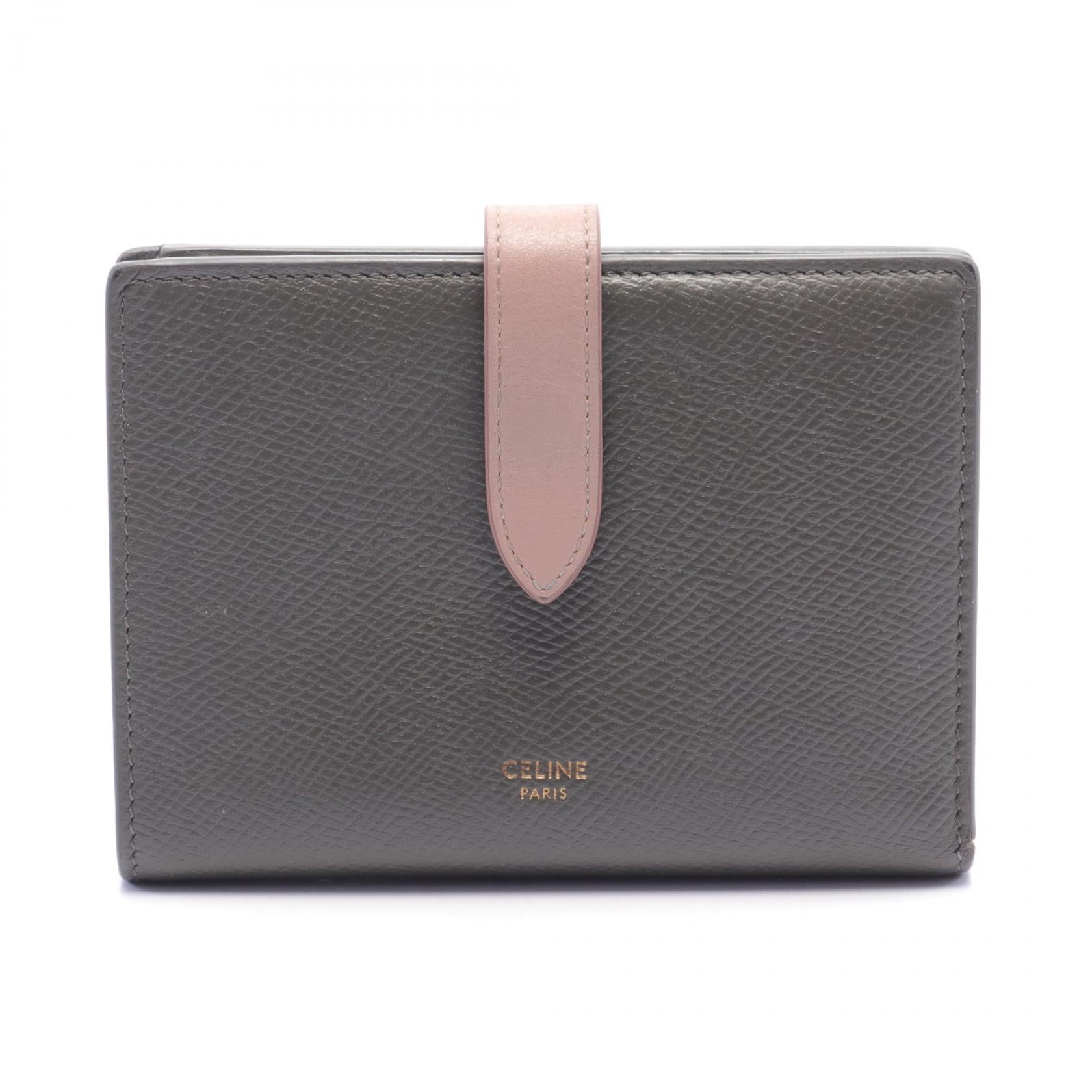 Celine Medium Strap Leather Wallet 10B643BFP