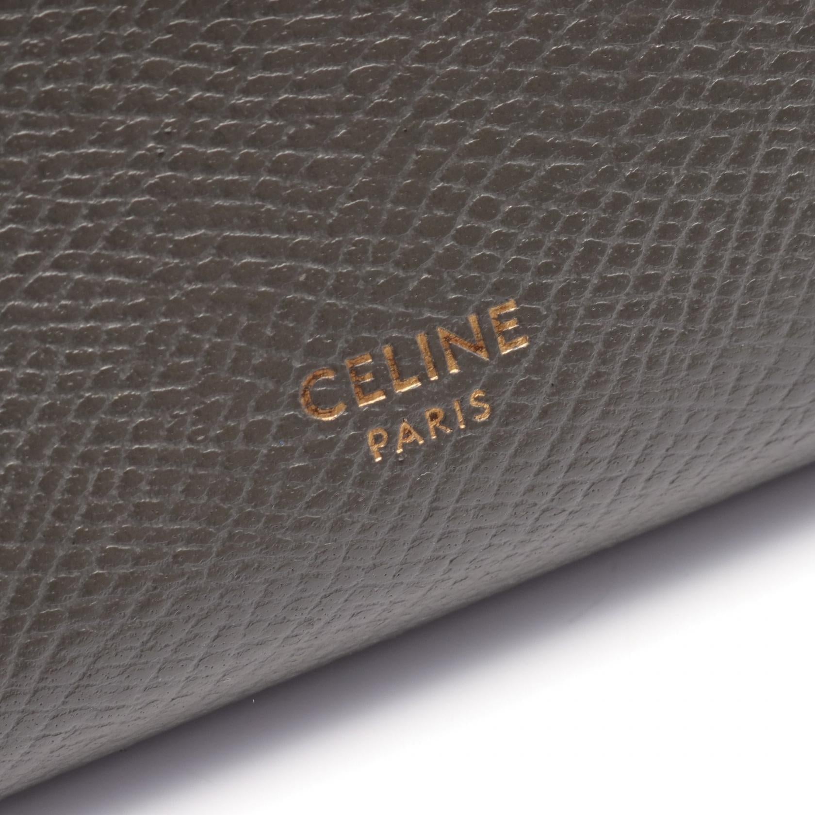 Celine Medium Strap Leather Wallet 10B643BFP