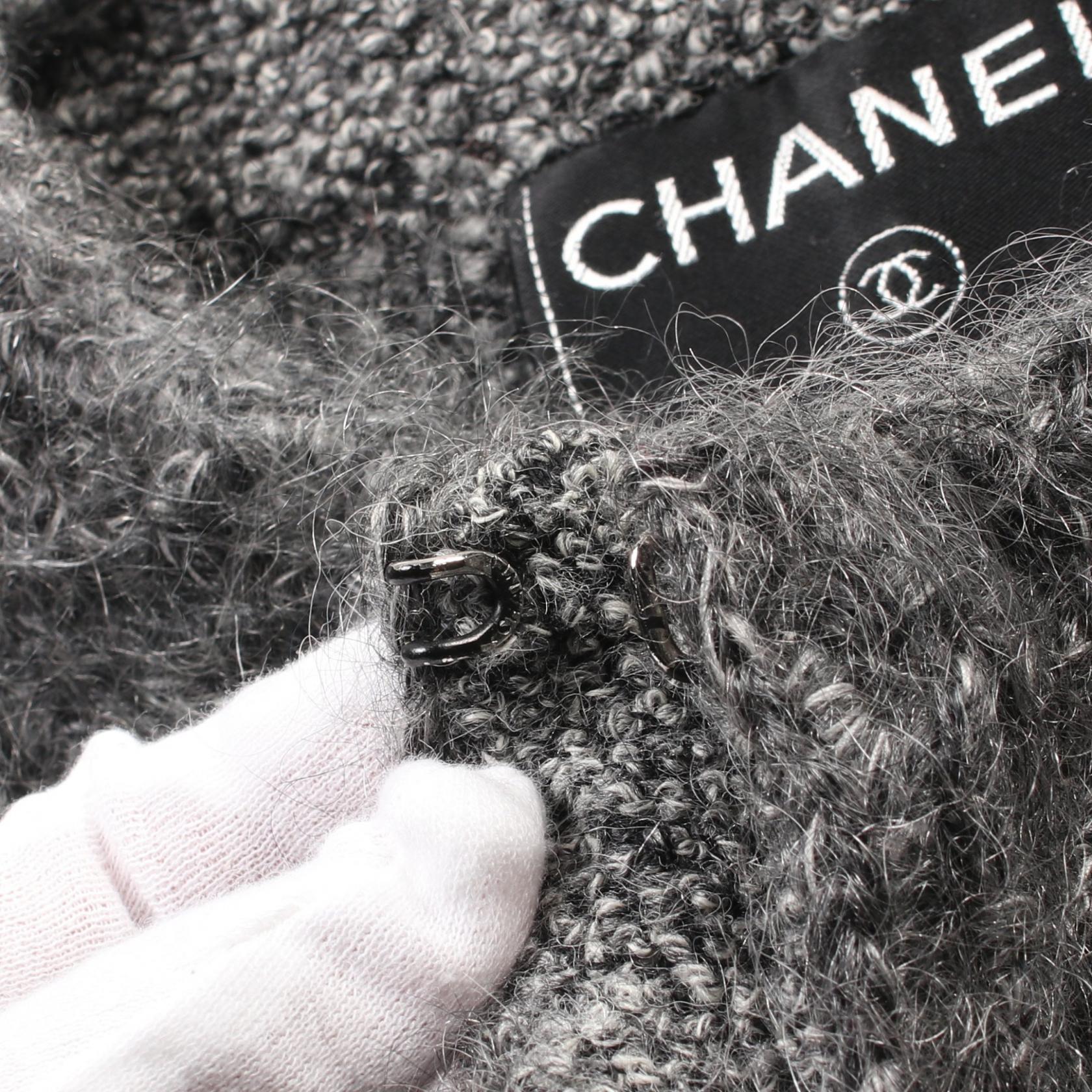 Chanel Wool Alpaca Collarless Jacket P12219