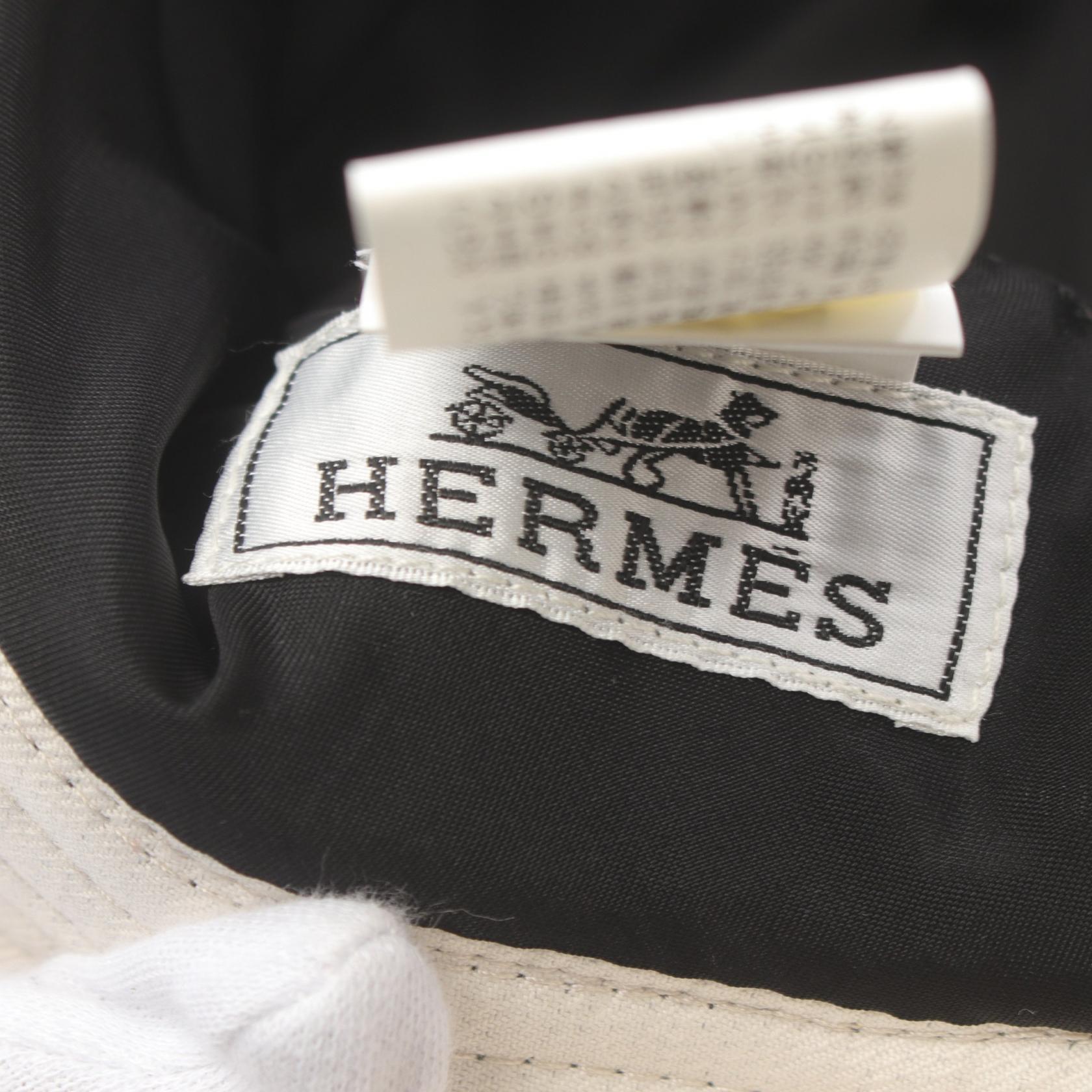 Hermes Cotton H Embroidery Hat