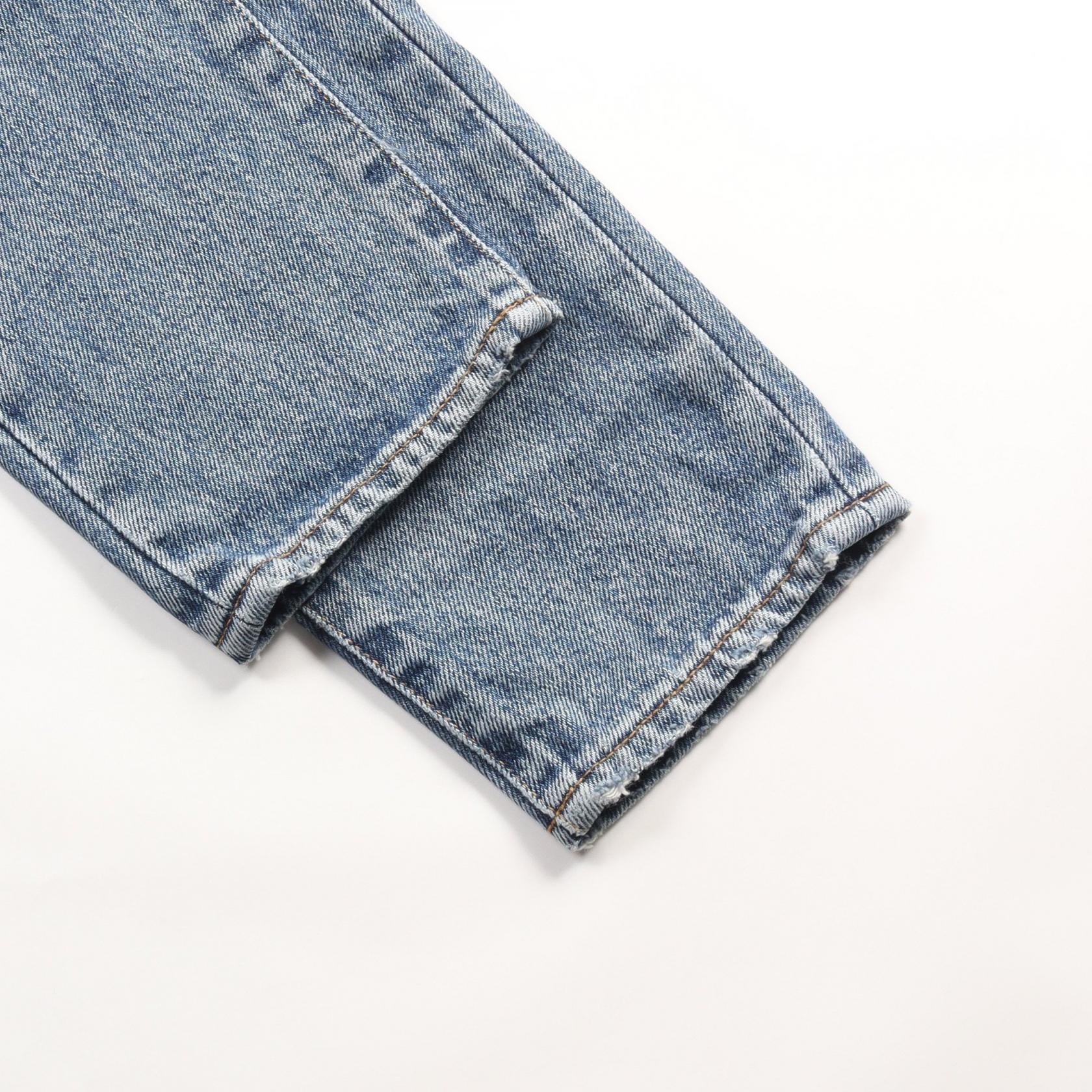 Saint Laurent Denim Pants Cotton Blue