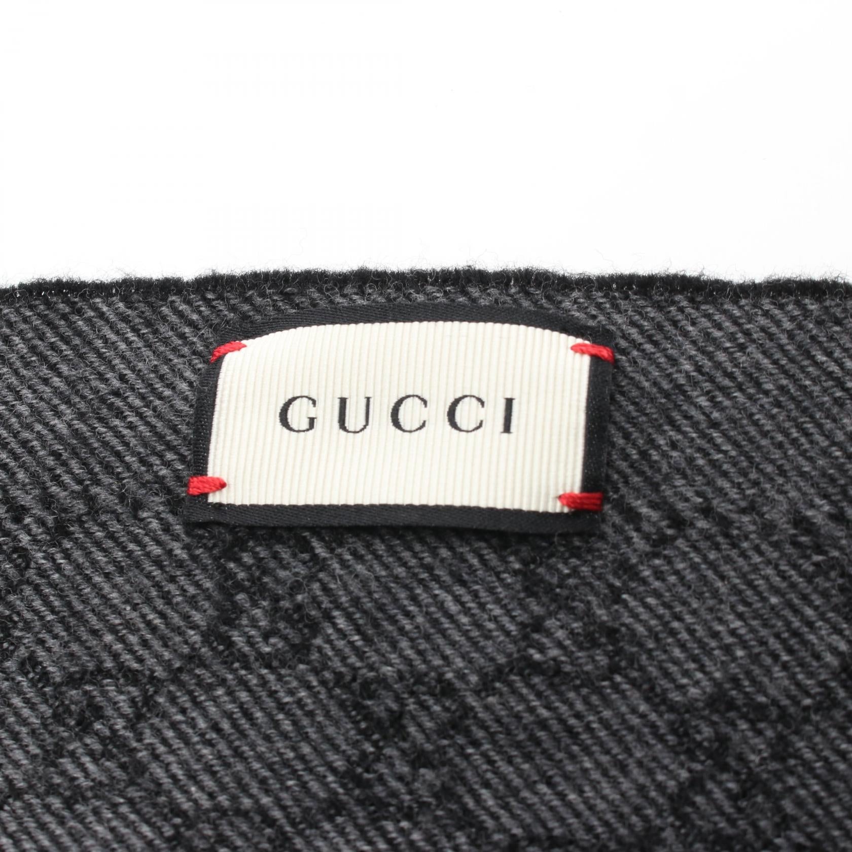 Gucci Wool Reversible GG Scarf 411726