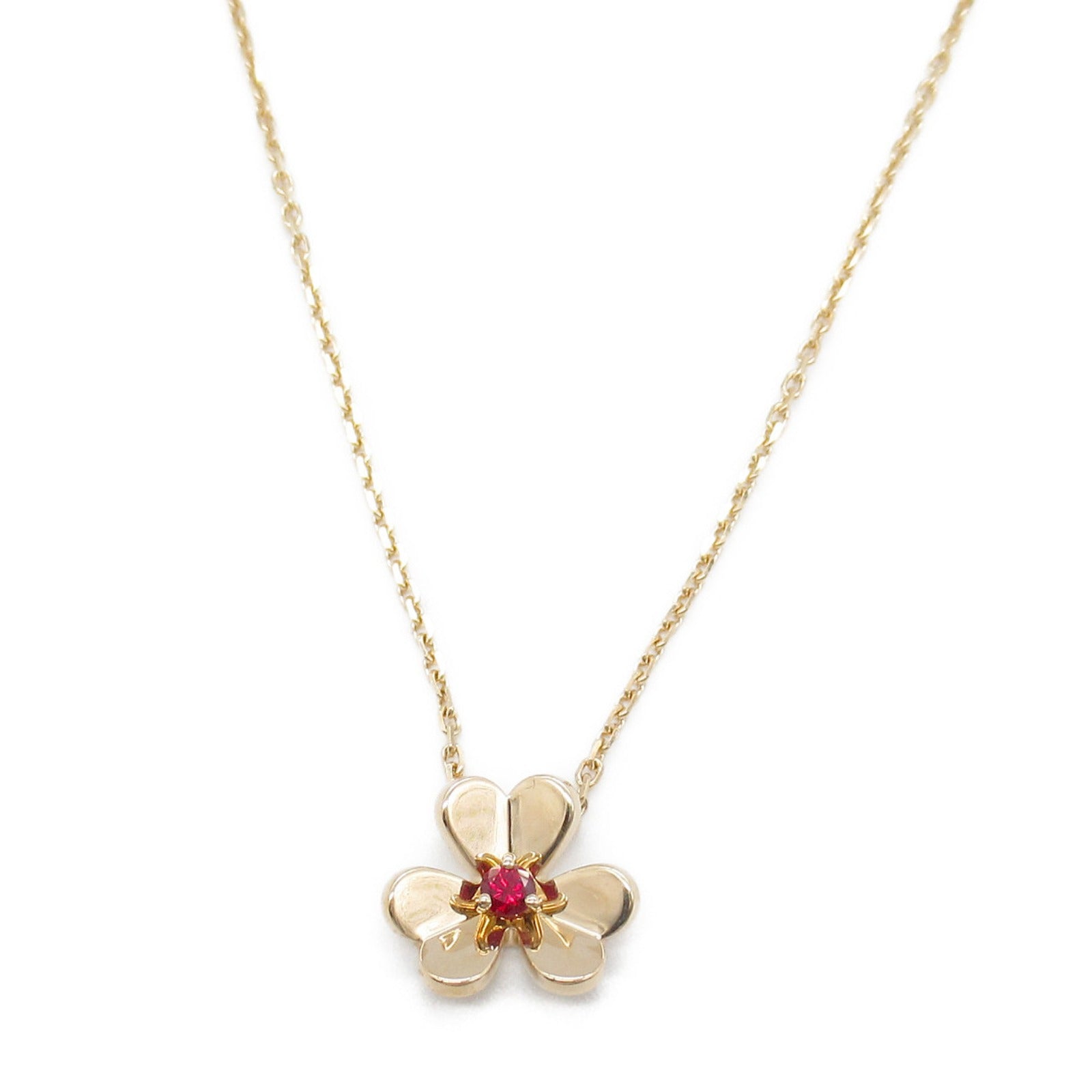 Van Cleef & Arpels Ruby Necklace K18PG Pink Gold