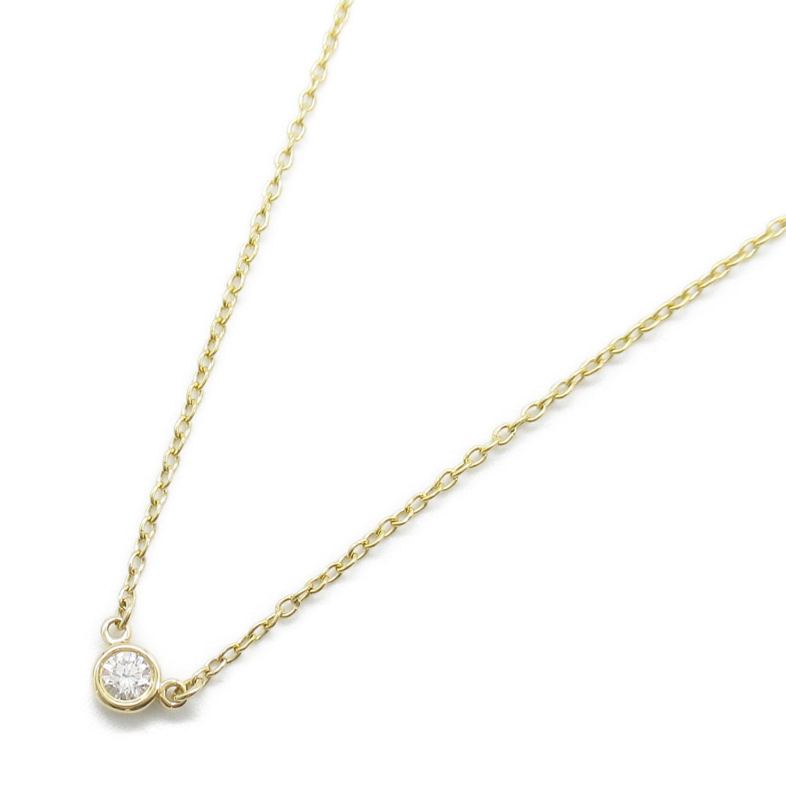 Tiffany & Co K18 Yellow Gold Diamond Necklace