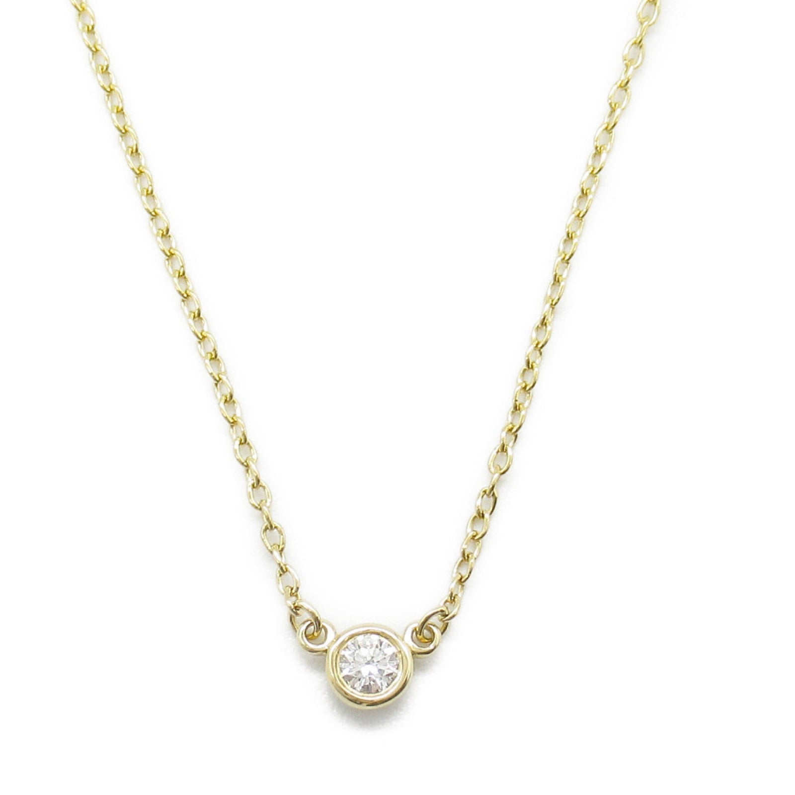 Tiffany & Co K18 Yellow Gold Diamond Necklace