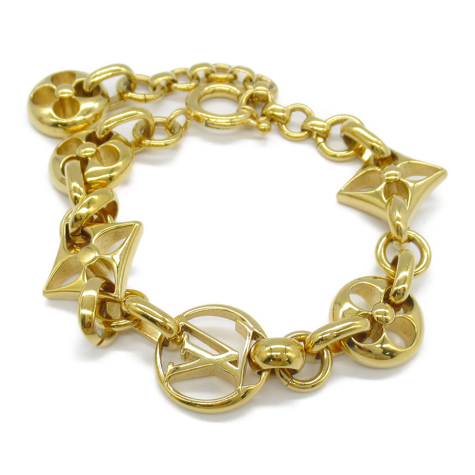 Louis Vuitton Crazy in Lock Bracelet Gold M69583