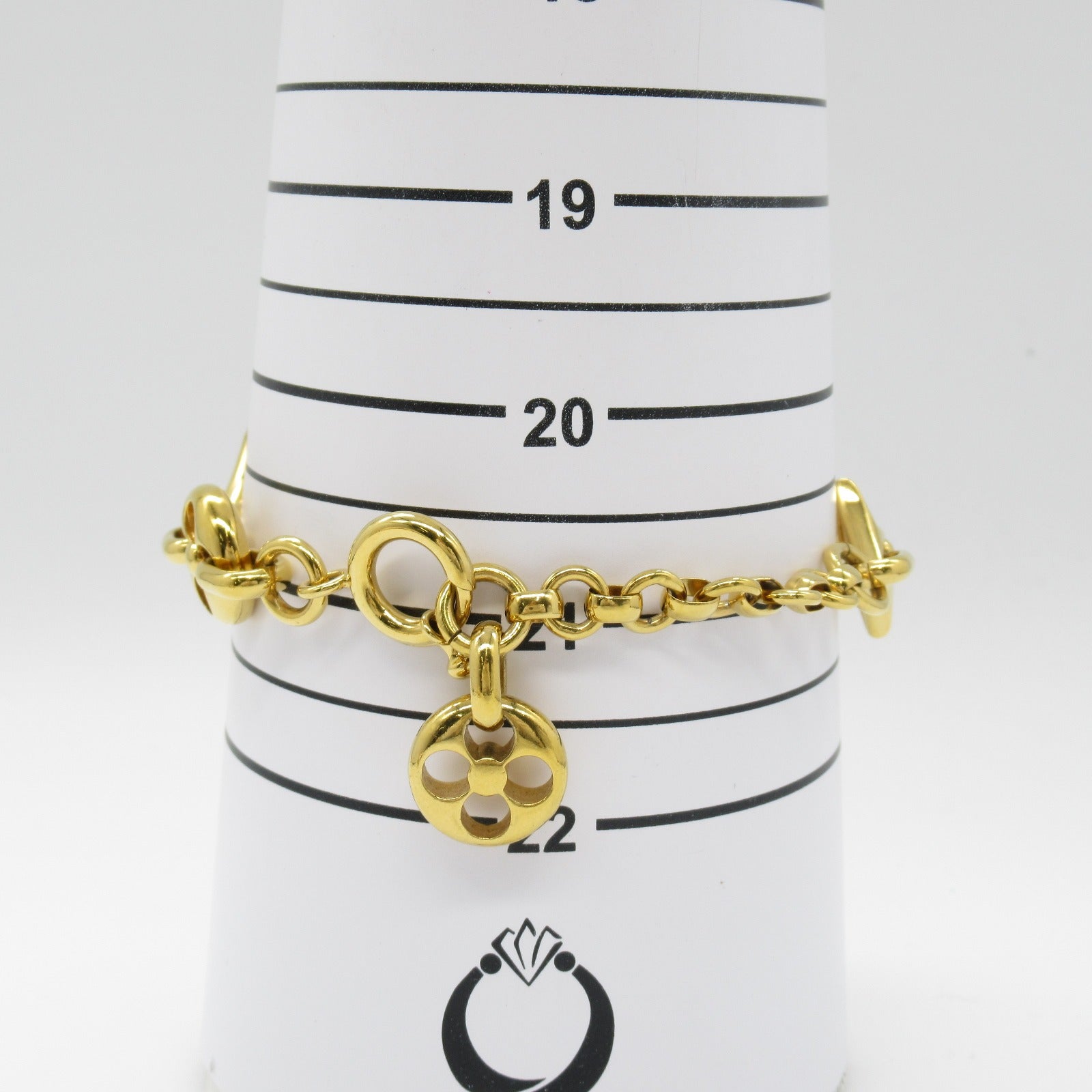 Louis Vuitton Crazy in Lock Bracelet Gold M69583