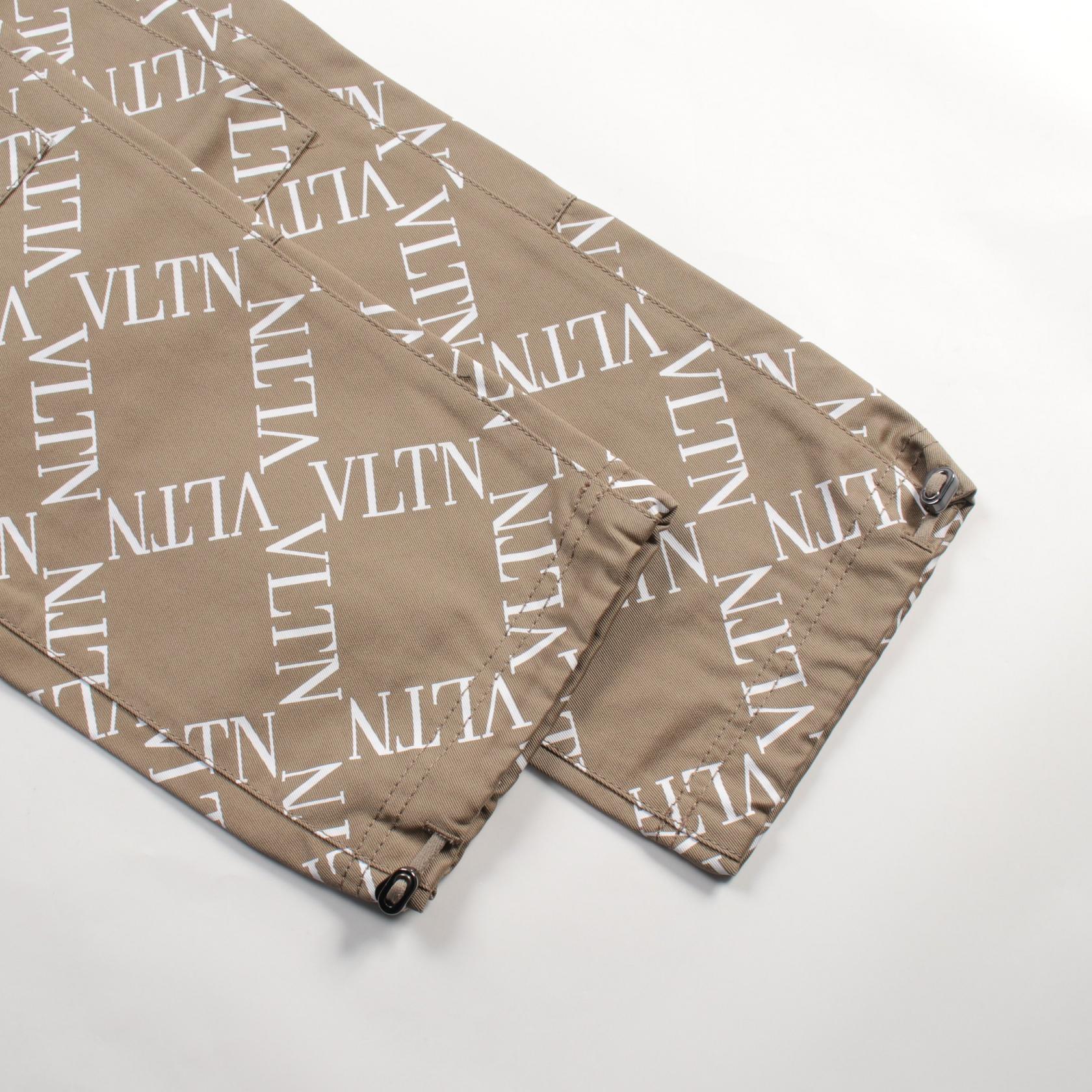 Valentino VLTN Print Cotton Pants Beige/White