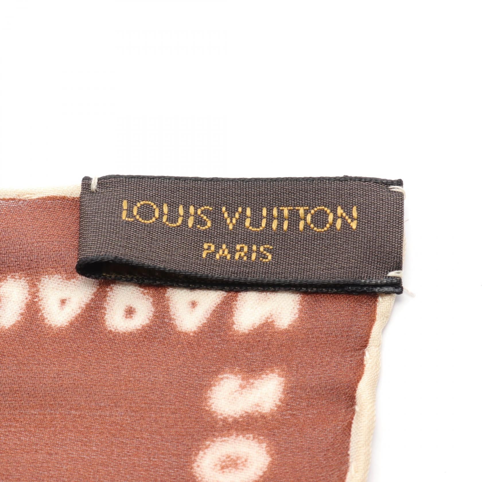 Louis Vuitton Silk Scarf Brown/Ivory