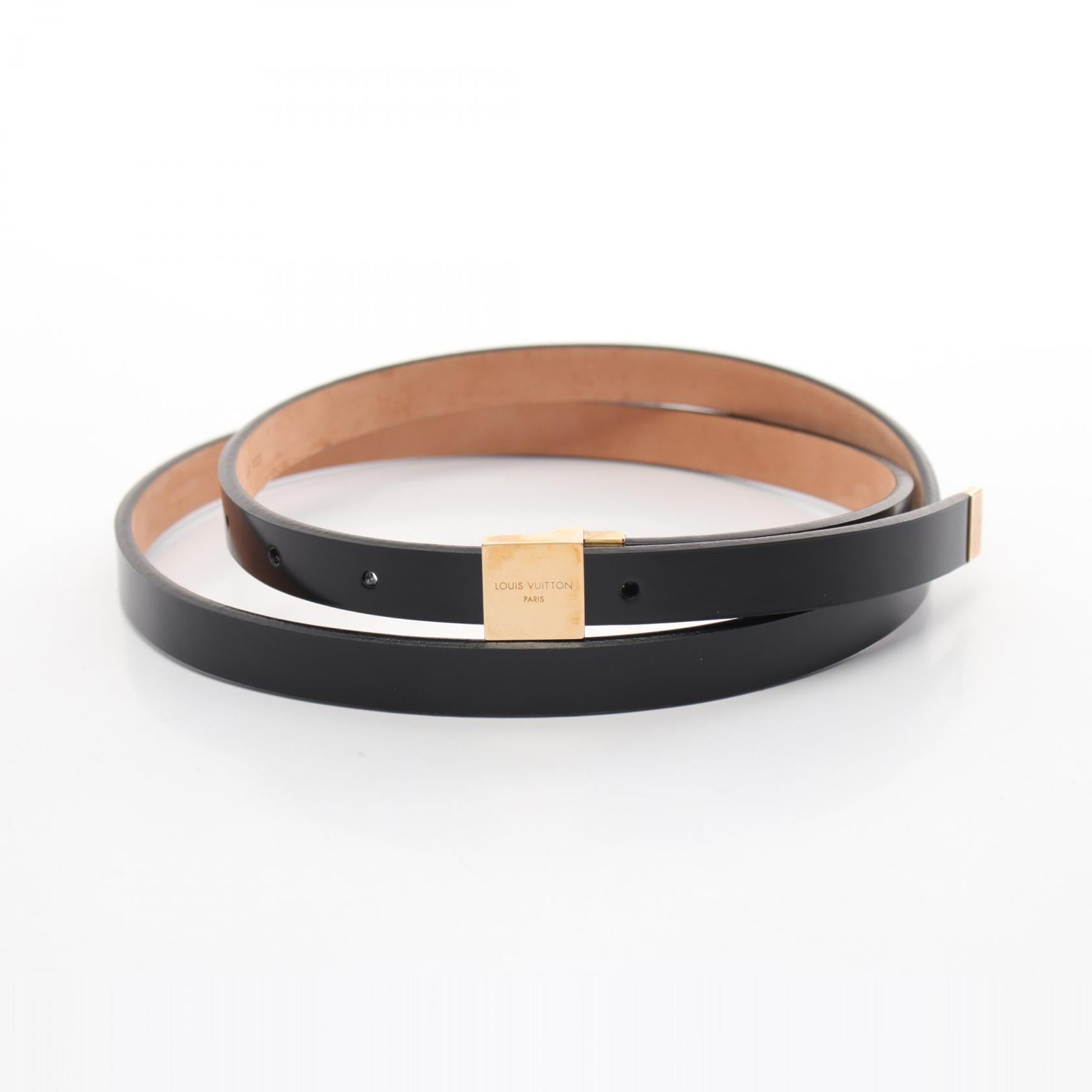 Louis Vuitton Leather Belt Black