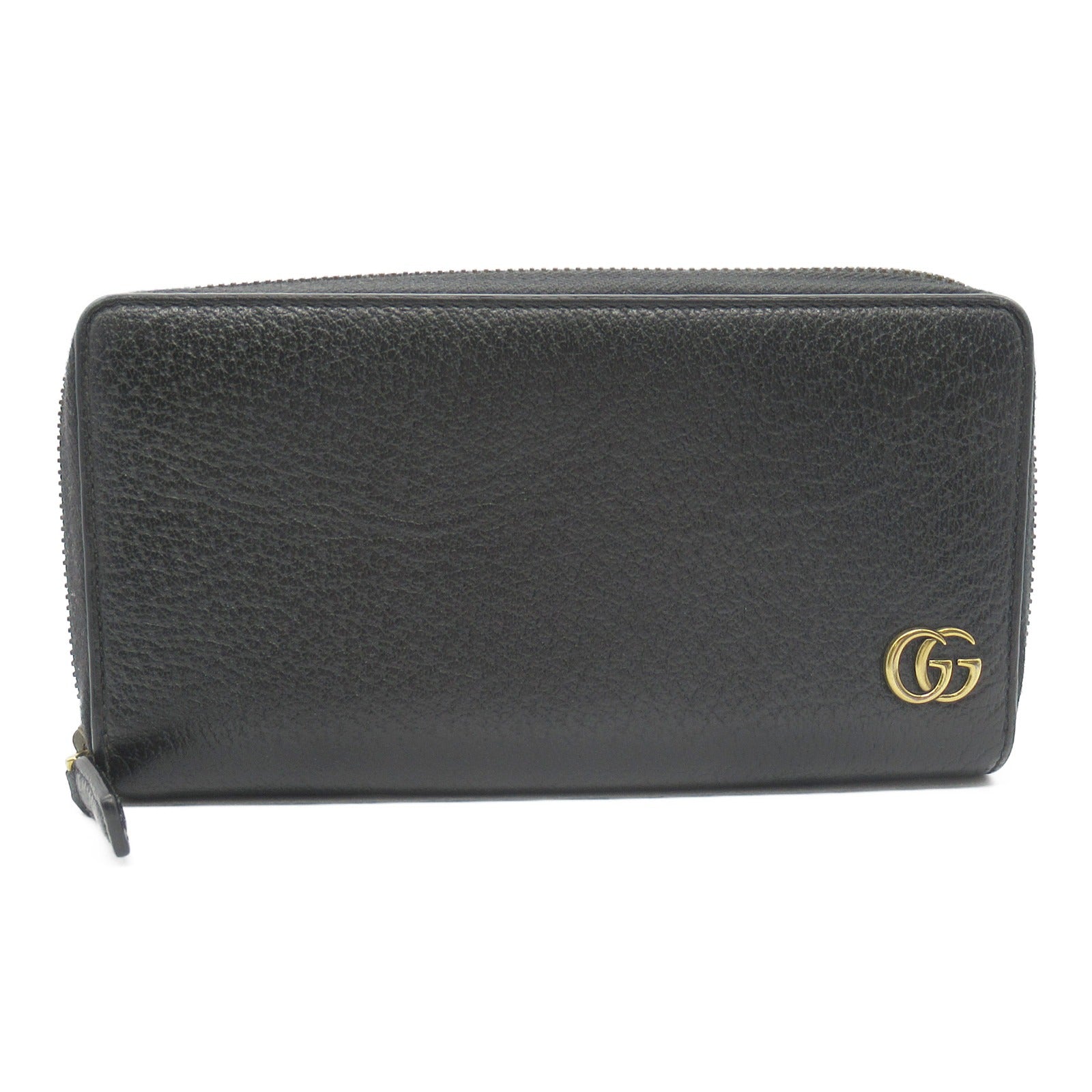 Gucci Embossed Leather Long Wallet Black