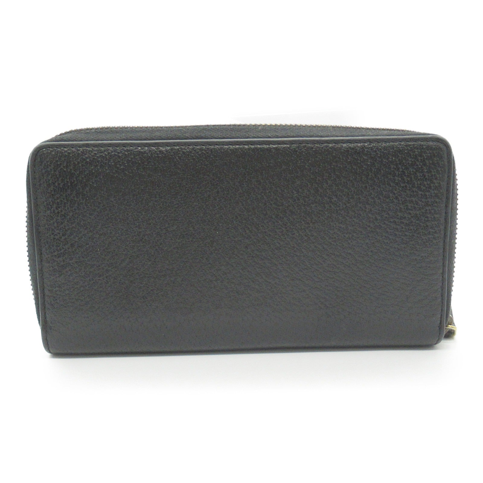 Gucci Embossed Leather Long Wallet Black