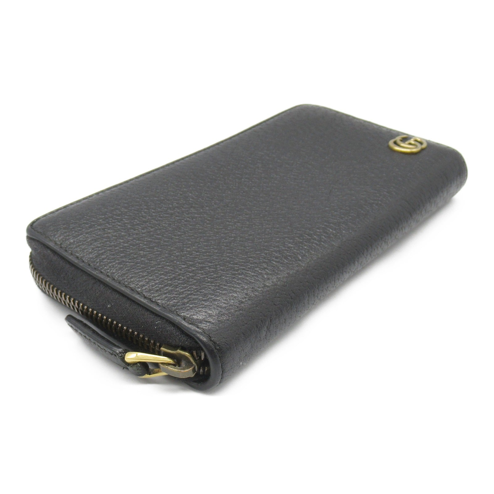 Gucci Embossed Leather Long Wallet Black