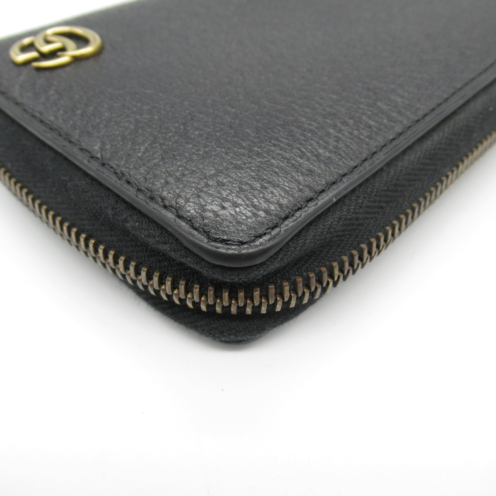 Gucci Embossed Leather Long Wallet Black