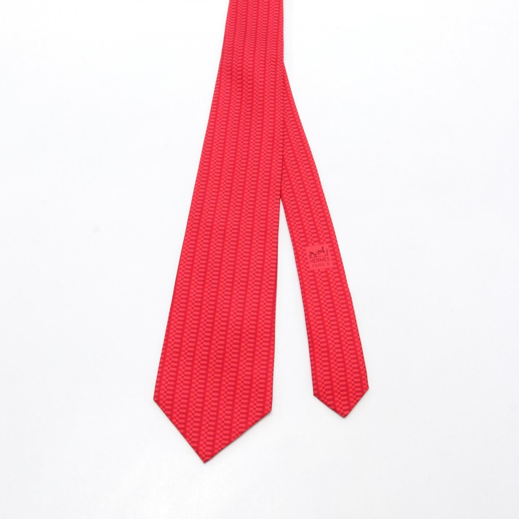 Hermes Silk Tie Red for Men