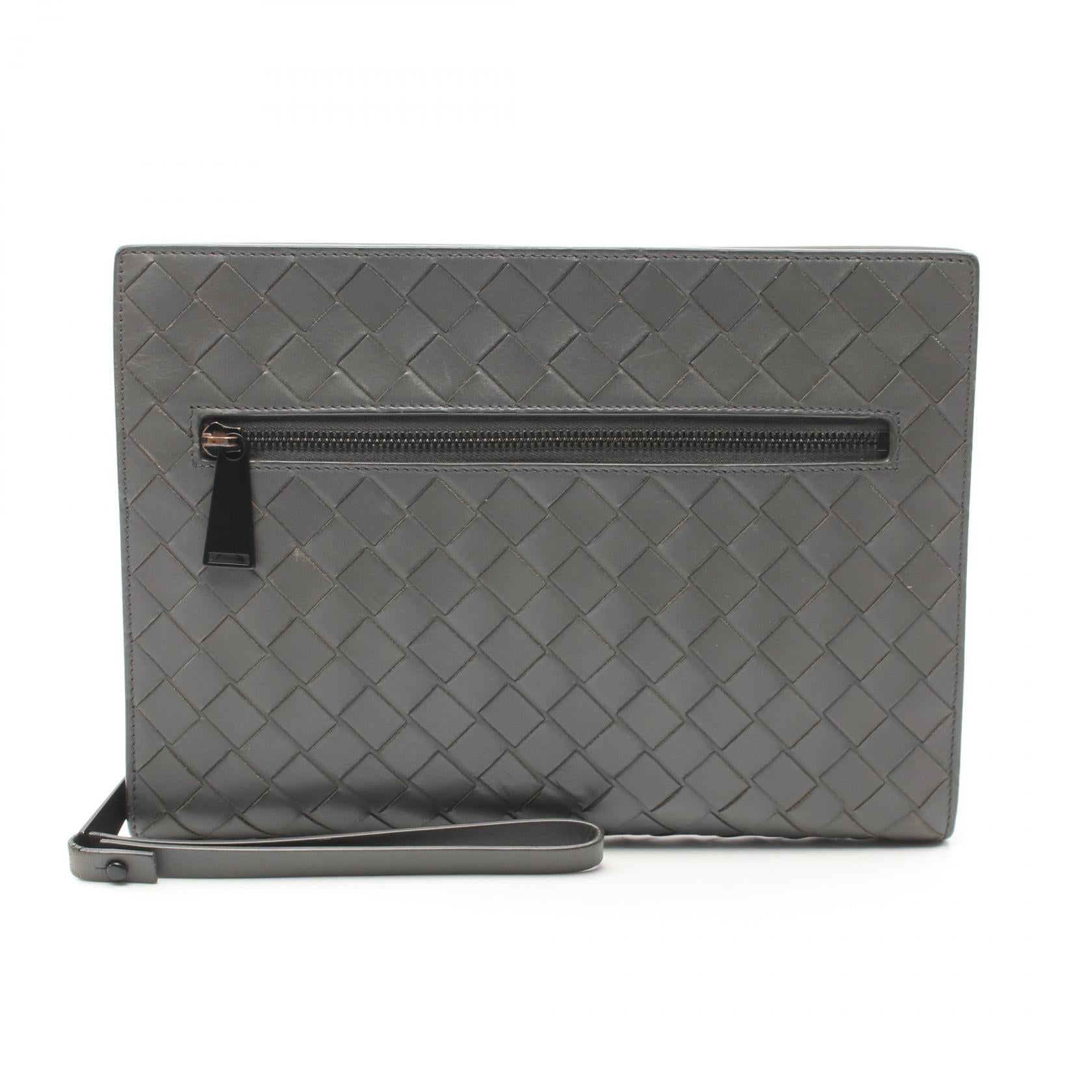 Bottega Veneta Intrecciato Leather Clutch Bag