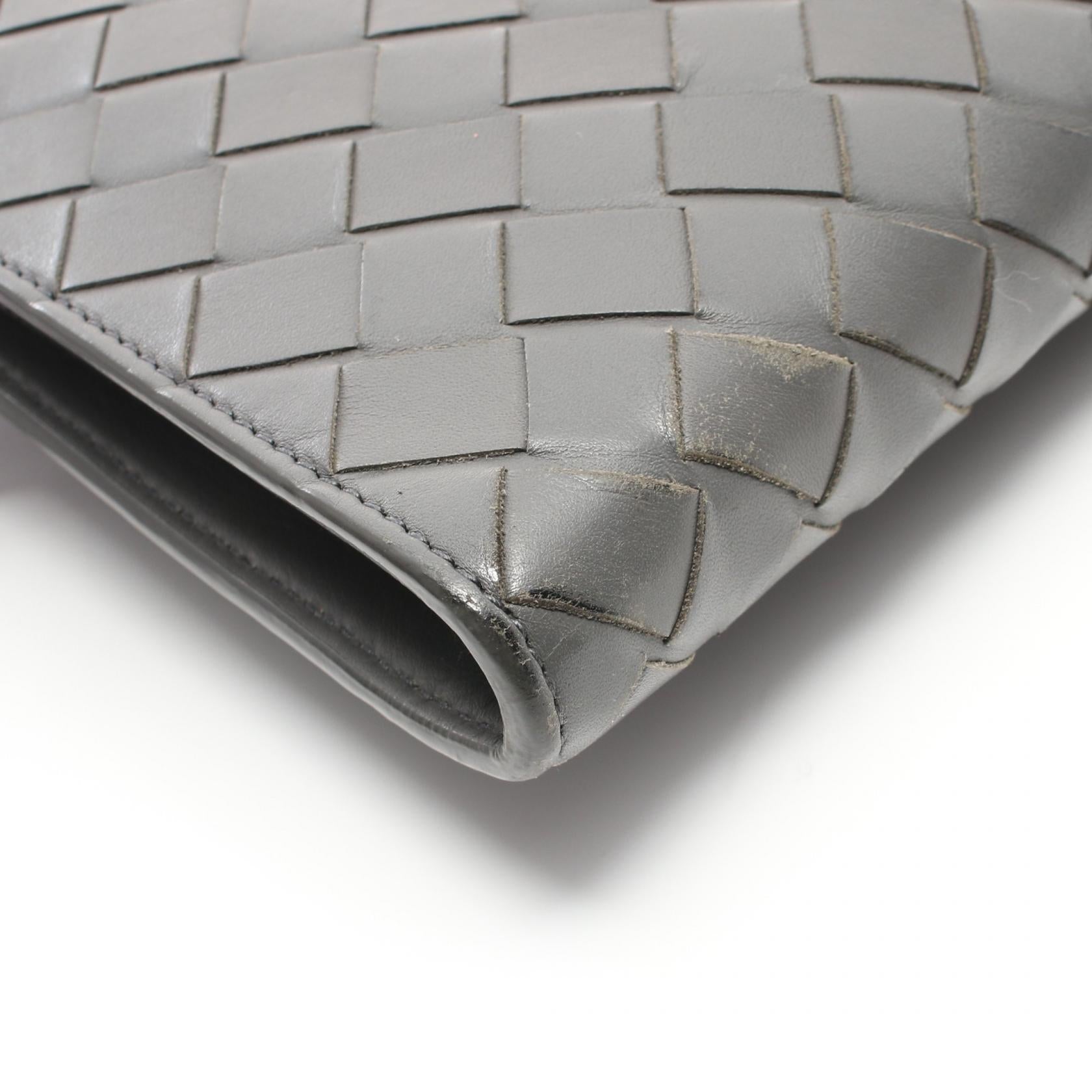 Bottega Veneta Intrecciato Leather Clutch Bag