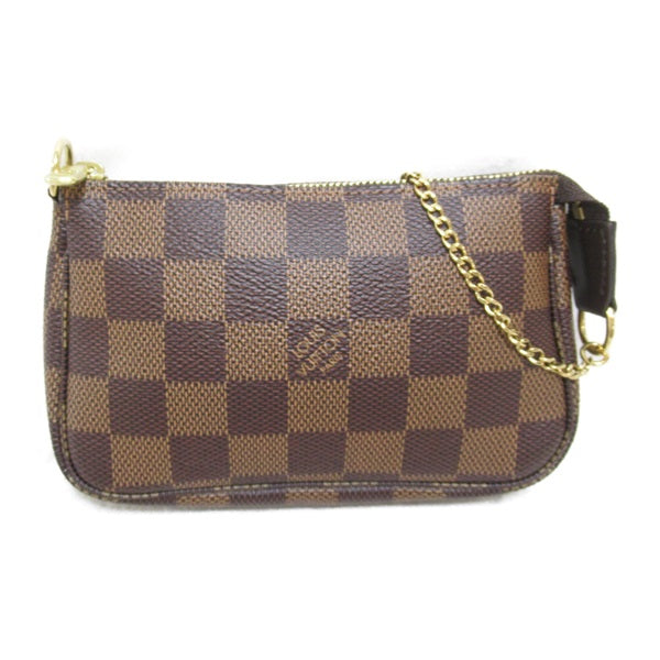 Louis Vuitton Damier Ebene Mini Pochette Accessoires  Canvas Vanity Bag N58009 in Great Condition