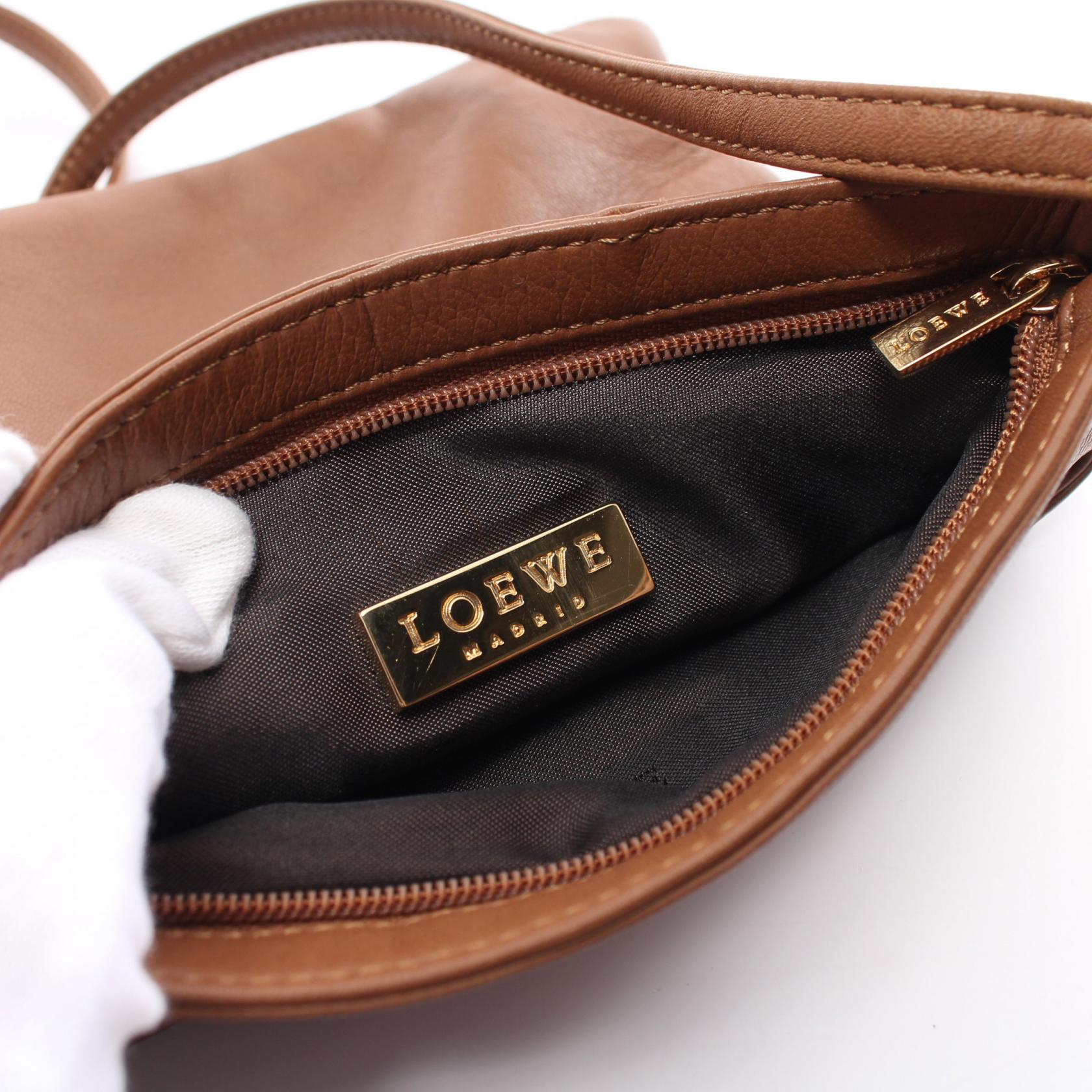 Loewe Anagram Leather Shoulder Bag