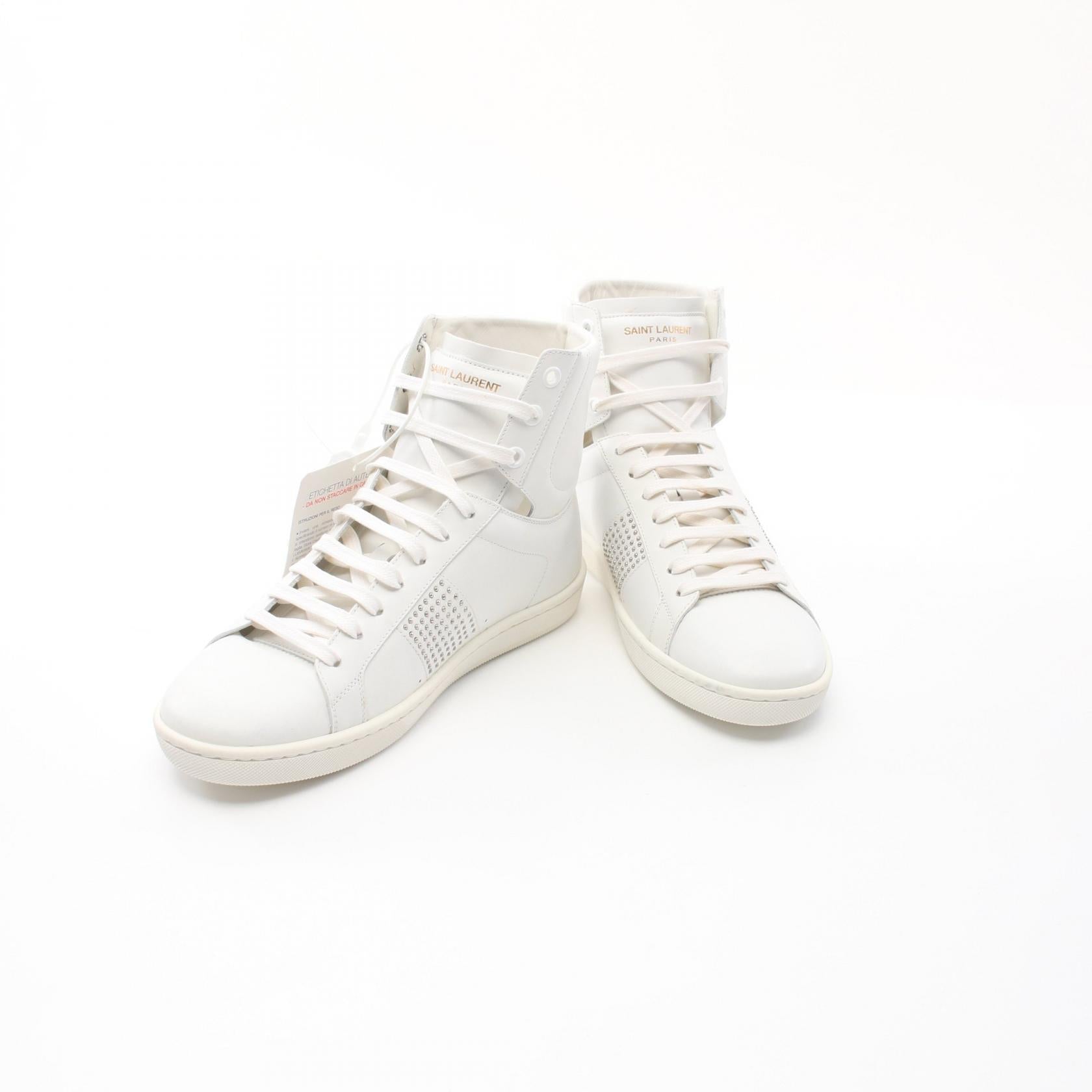 Saint Laurent Leather Sneakers 322083