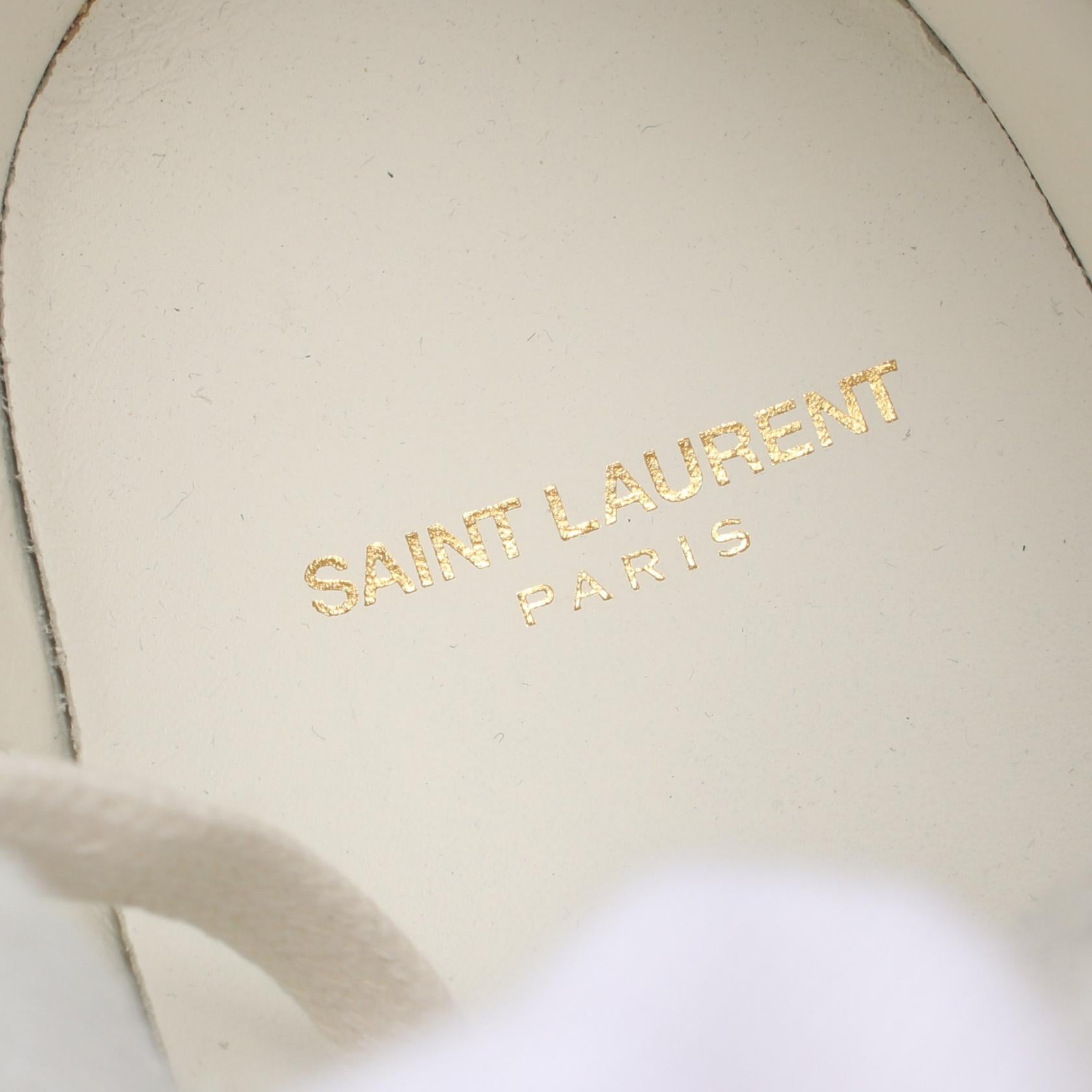 Saint Laurent Leather Sneakers 322083