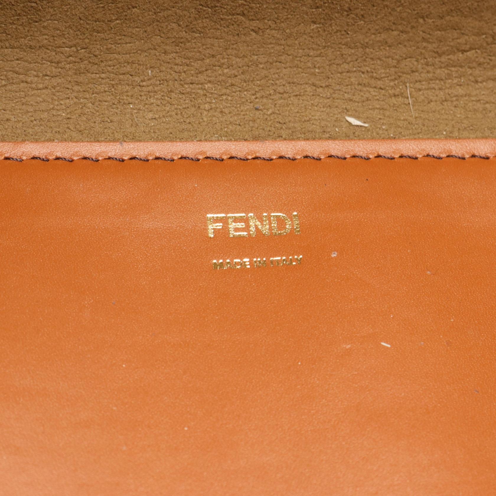 Fendi Leather Sunshine Large Tote Bag