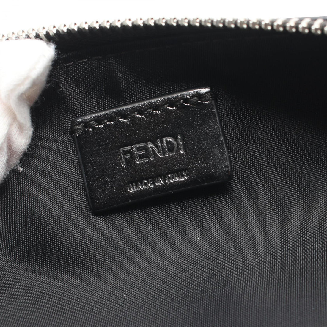 Fendi FF Pencil Case Leather Pet Bag in Great Condition