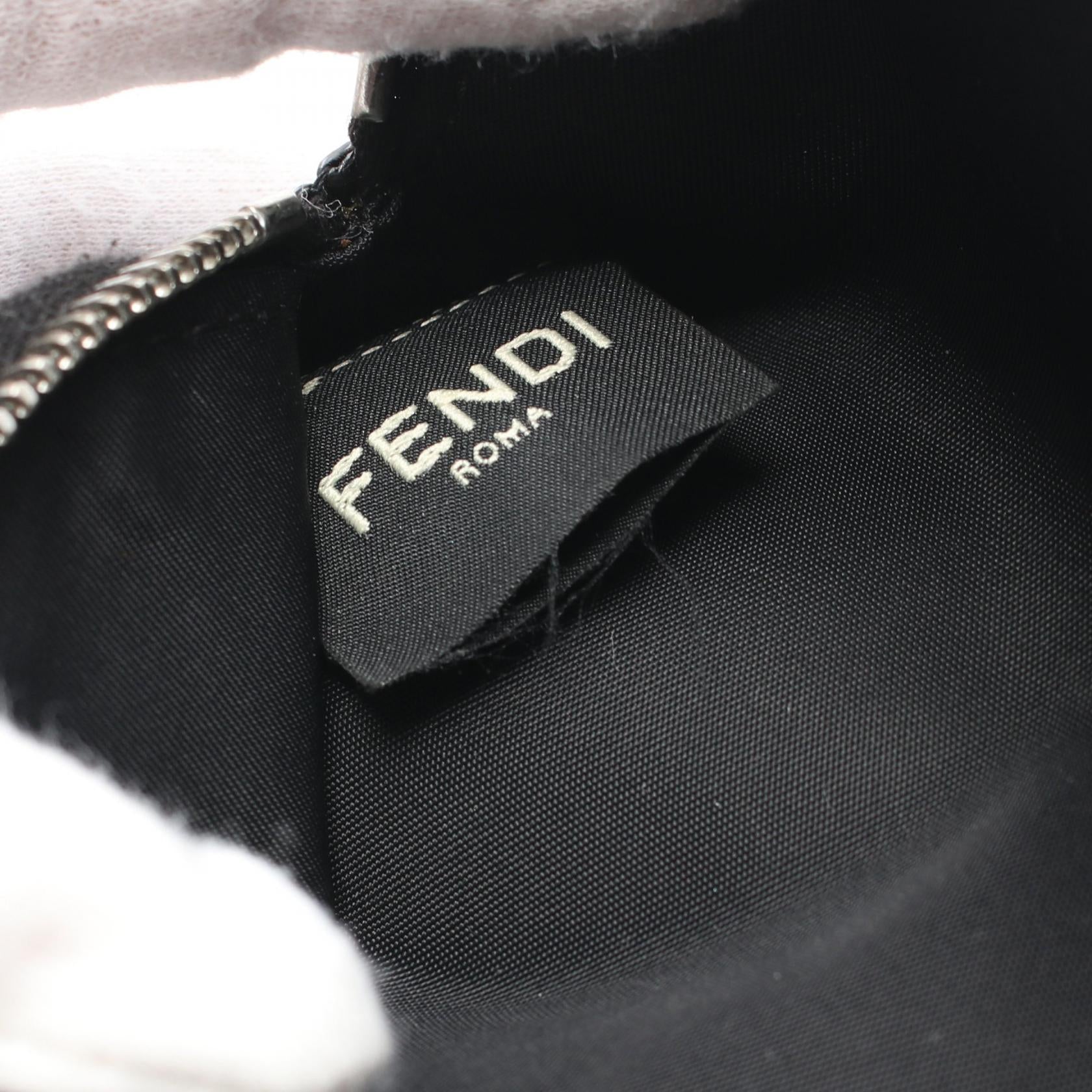 Fendi FF Pencil Case Leather Pet Bag in Great Condition