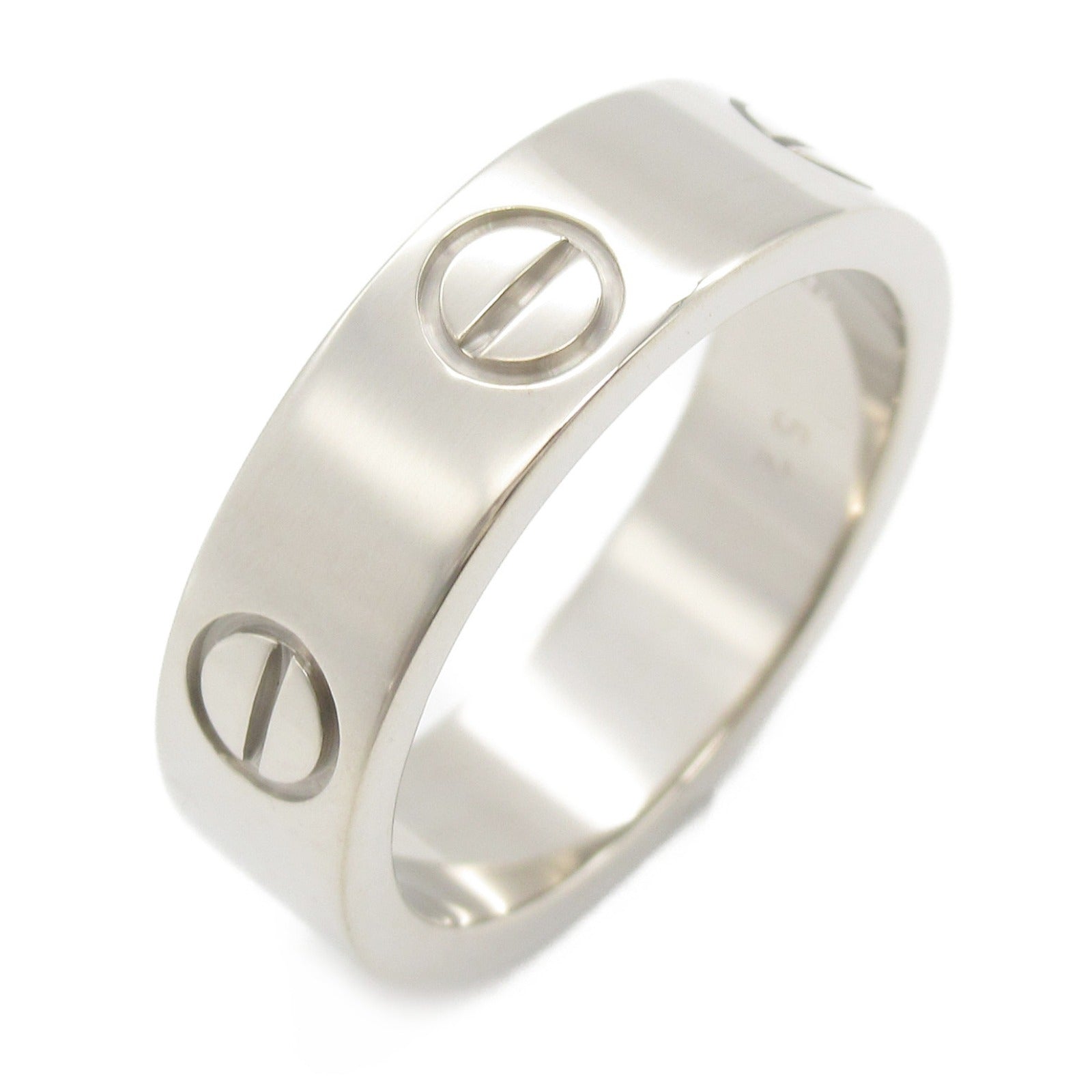 Cartier Love Ring K18WG White Gold Jewelry