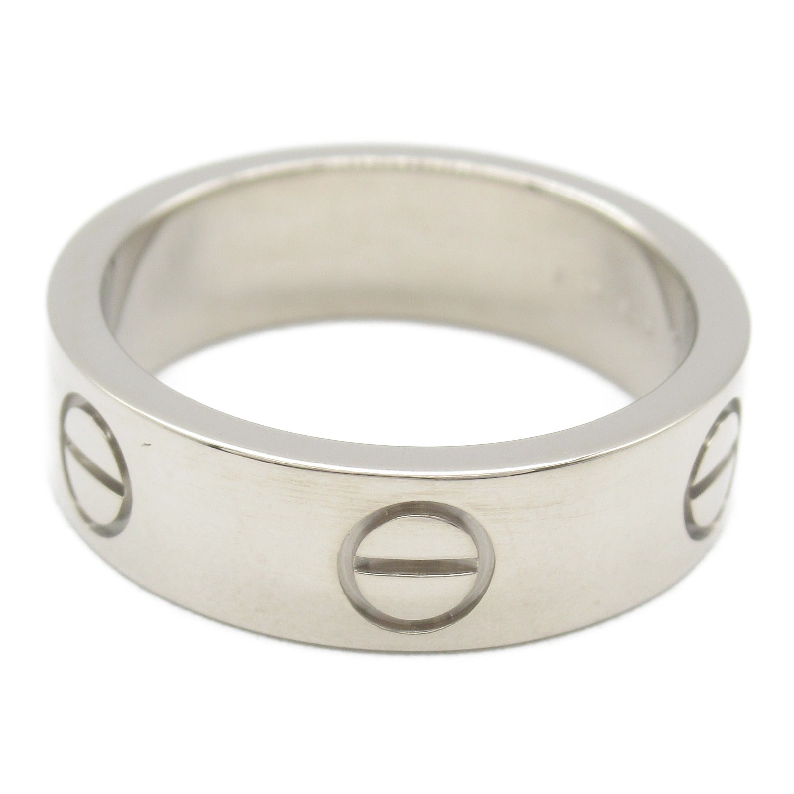 Cartier Love Ring K18WG White Gold Jewelry