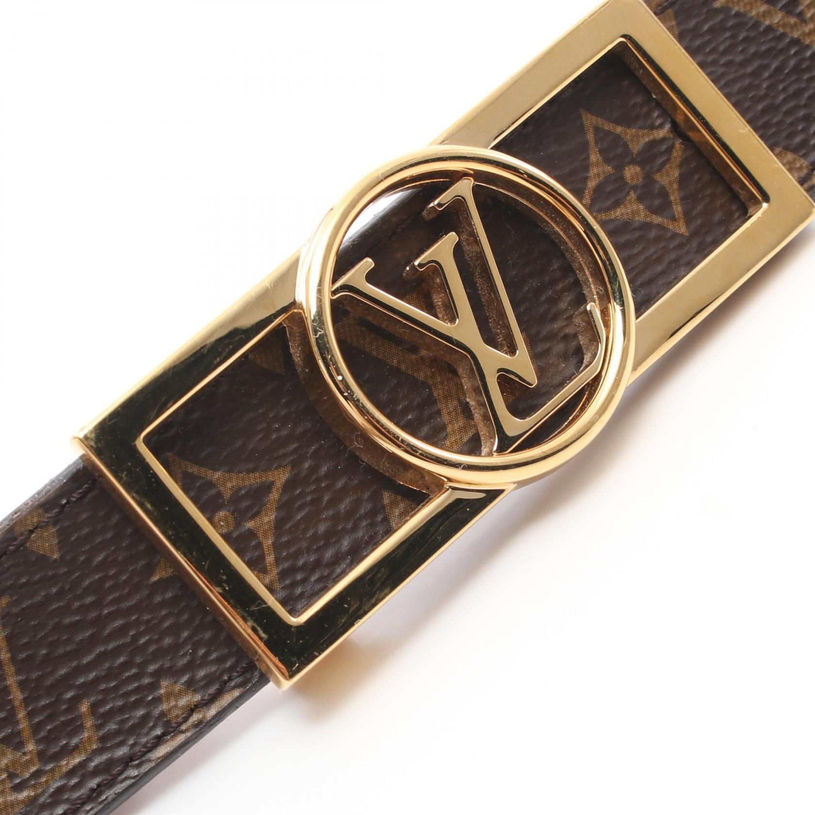 Louis Vuitton Monogram Dauphine Revbersible Belt  Canvas Belt M0196 in Very Good Condition