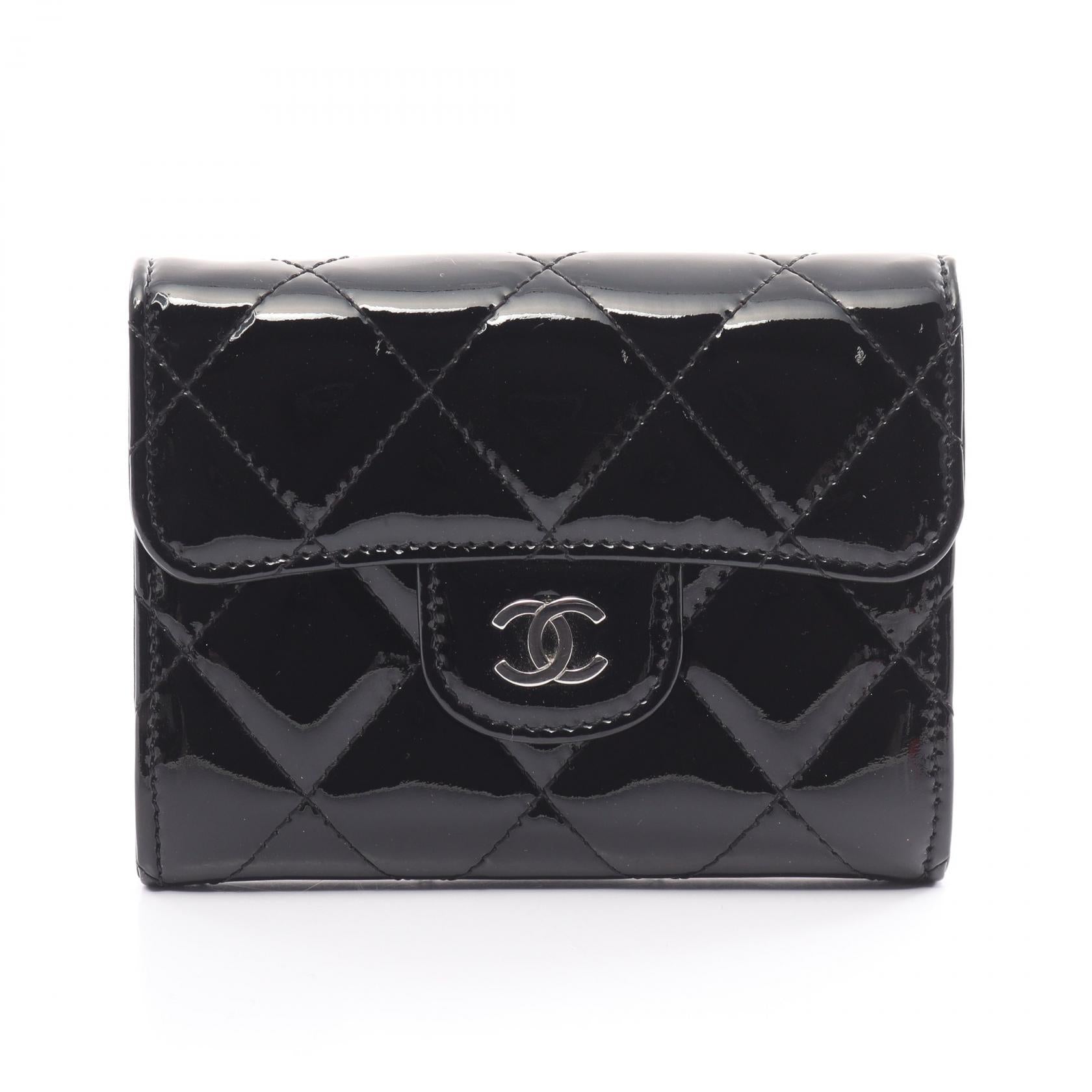 Chanel Matelasse Coin Case Wallet Black