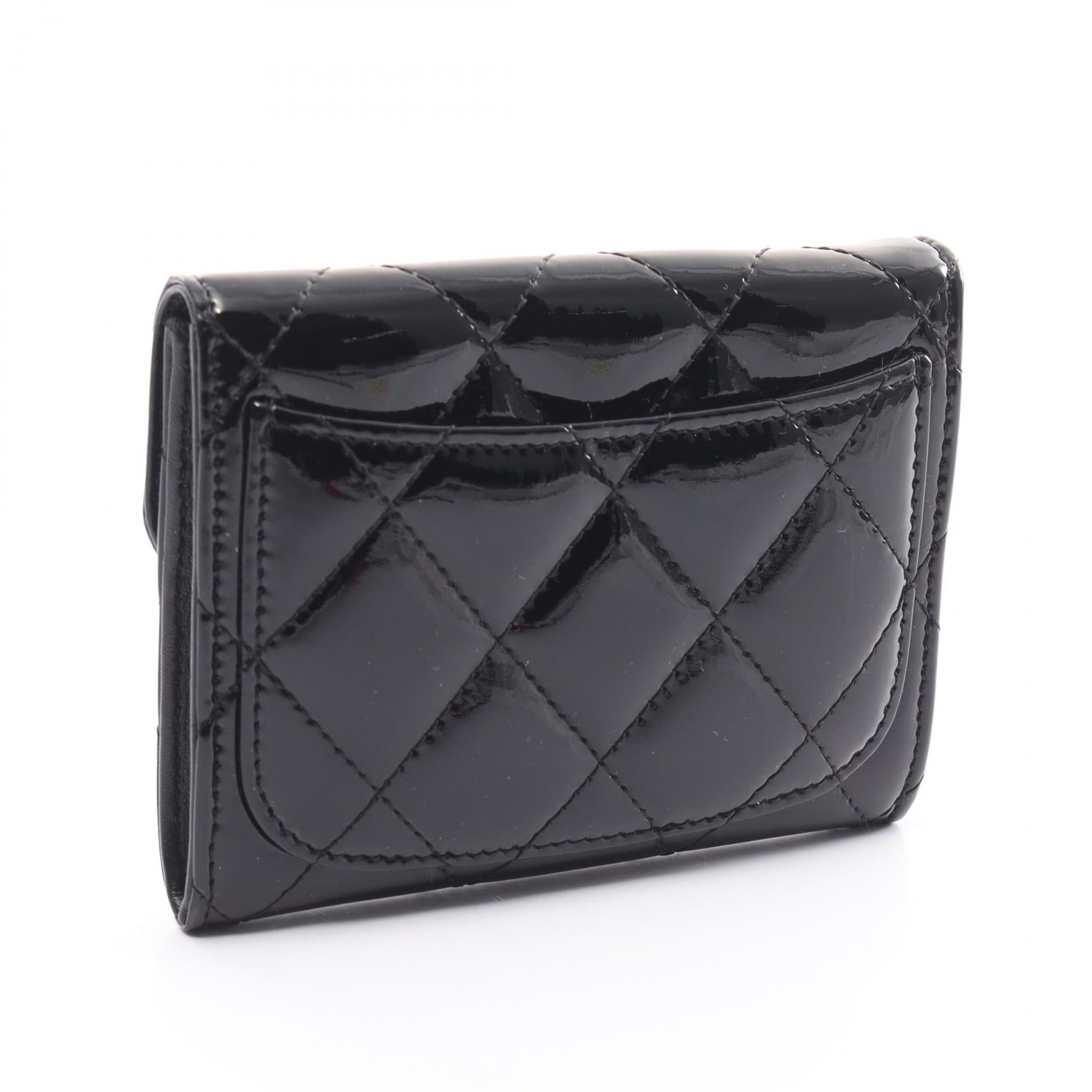 Chanel Matelasse Coin Case Wallet Black