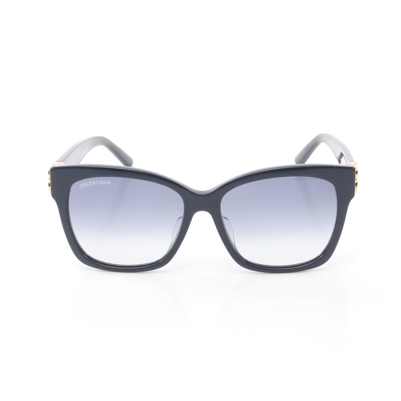 Balenciaga Dynasty Square Sunglasses Navy