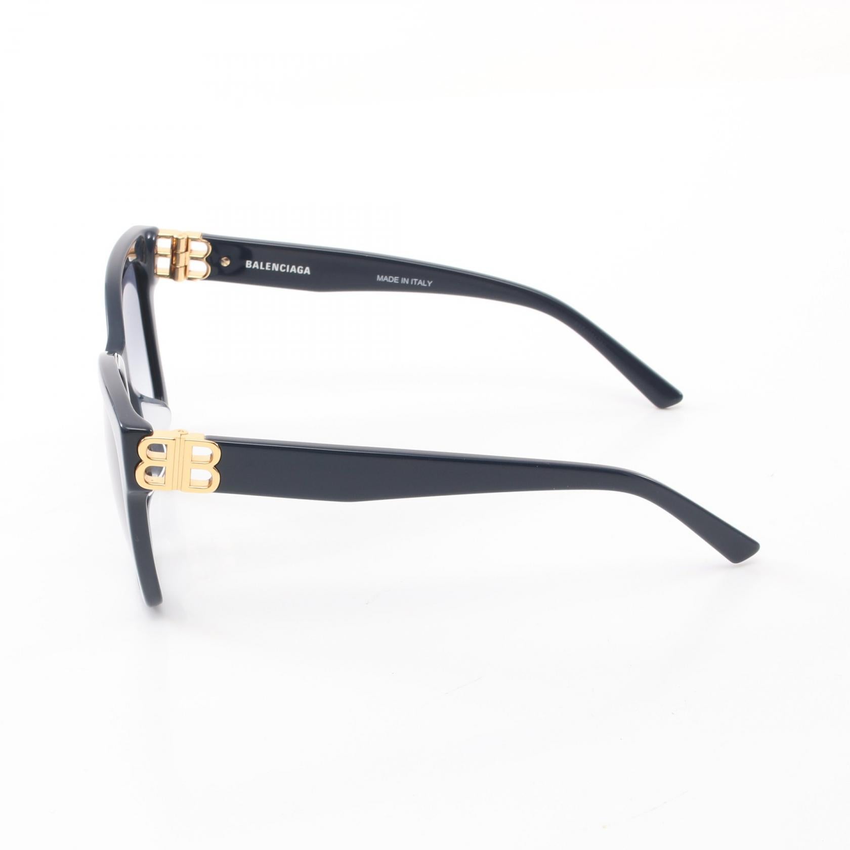 Balenciaga Dynasty Square Sunglasses Navy