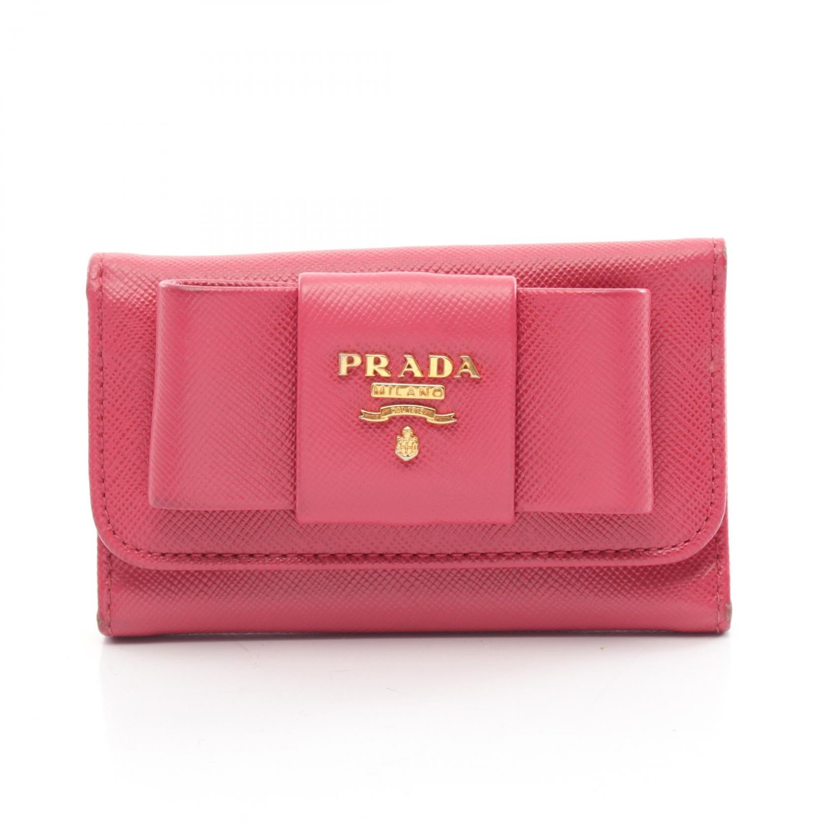 Prada Saffiano Leather Key Case 1M0222