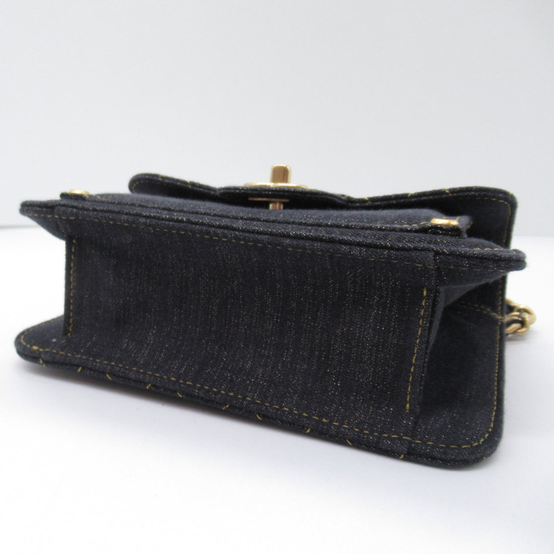 CC Denim Double You Mini Flap Bag