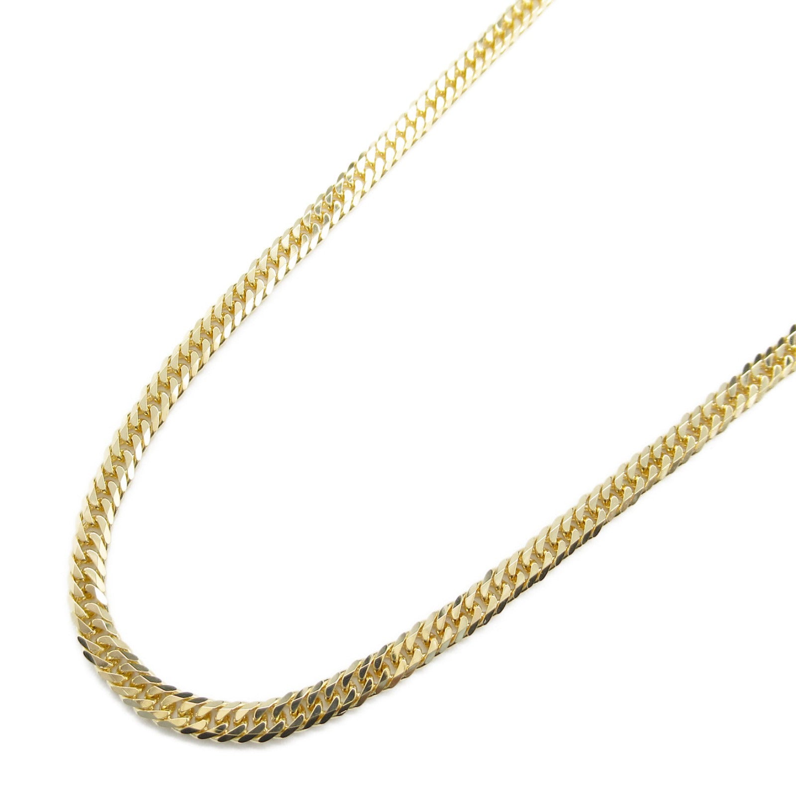 LuxUness 18K Flat Link Chain Necklace  Metal Necklace in Great Condition