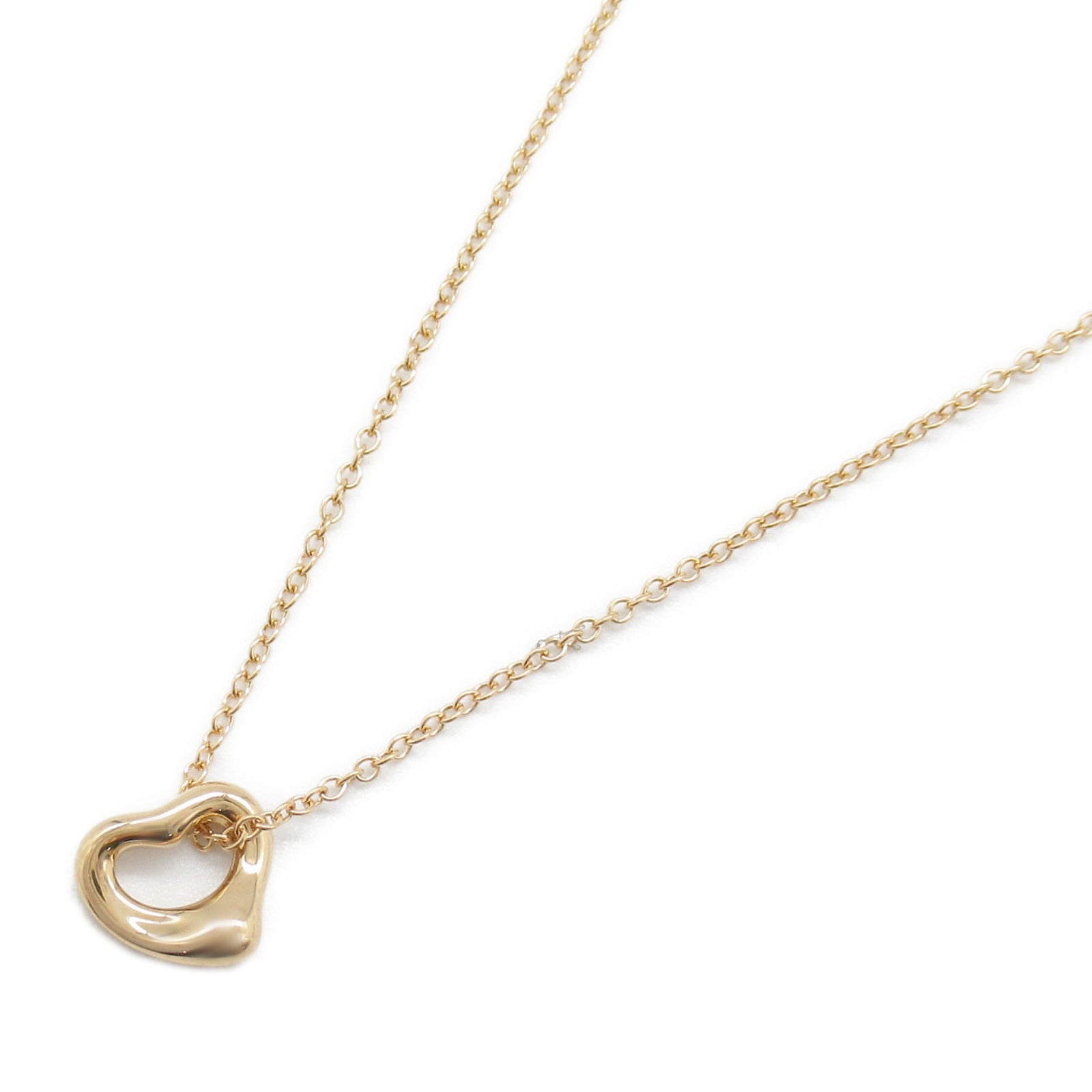 Tiffany & Co Open Heart Necklace K18PG