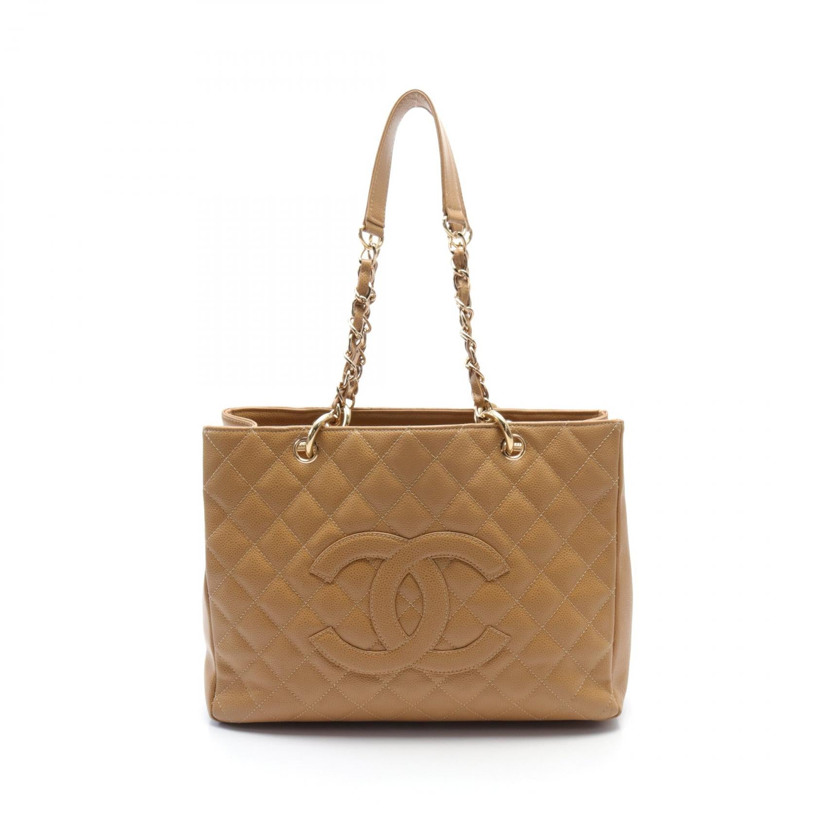 Chanel Caviar GST Leather Tote Bag A50995 in Very Good Condition