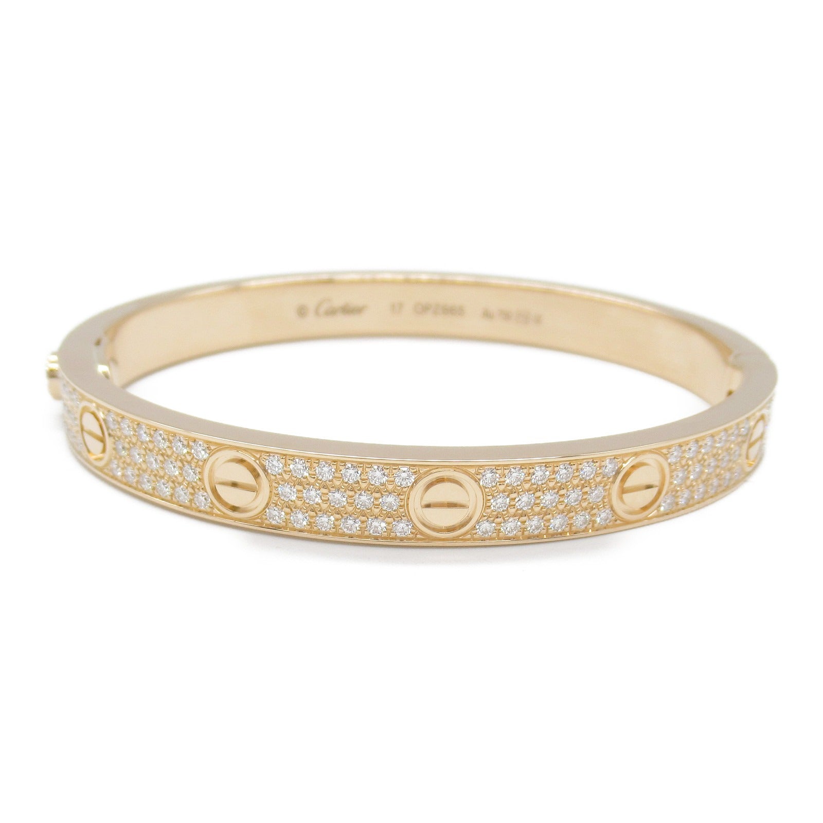 Cartier Love Bracelet Diamond K18PG Pink Gold N6036917