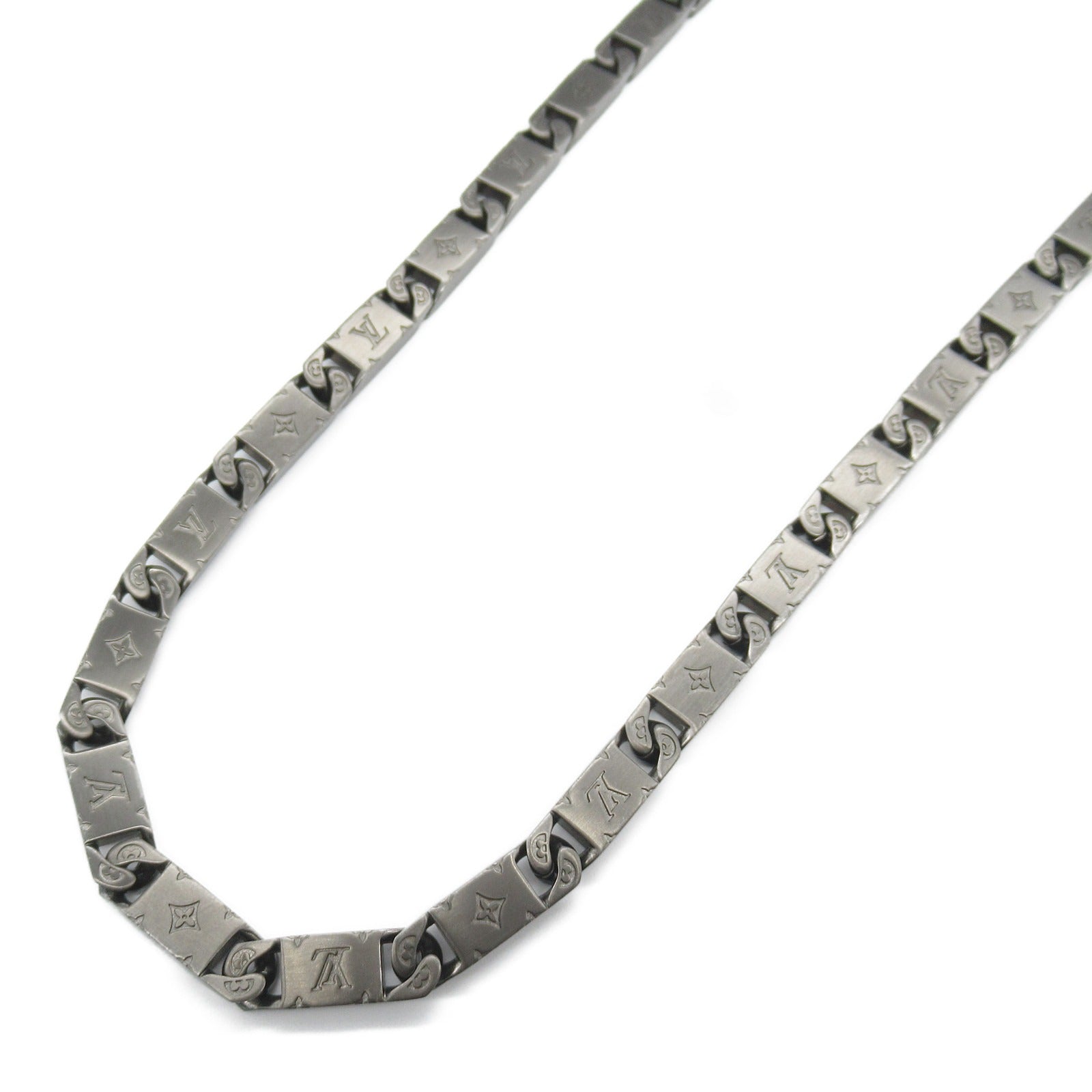 Louis Vuitton Stainless Steel Monogram Necklace M01782