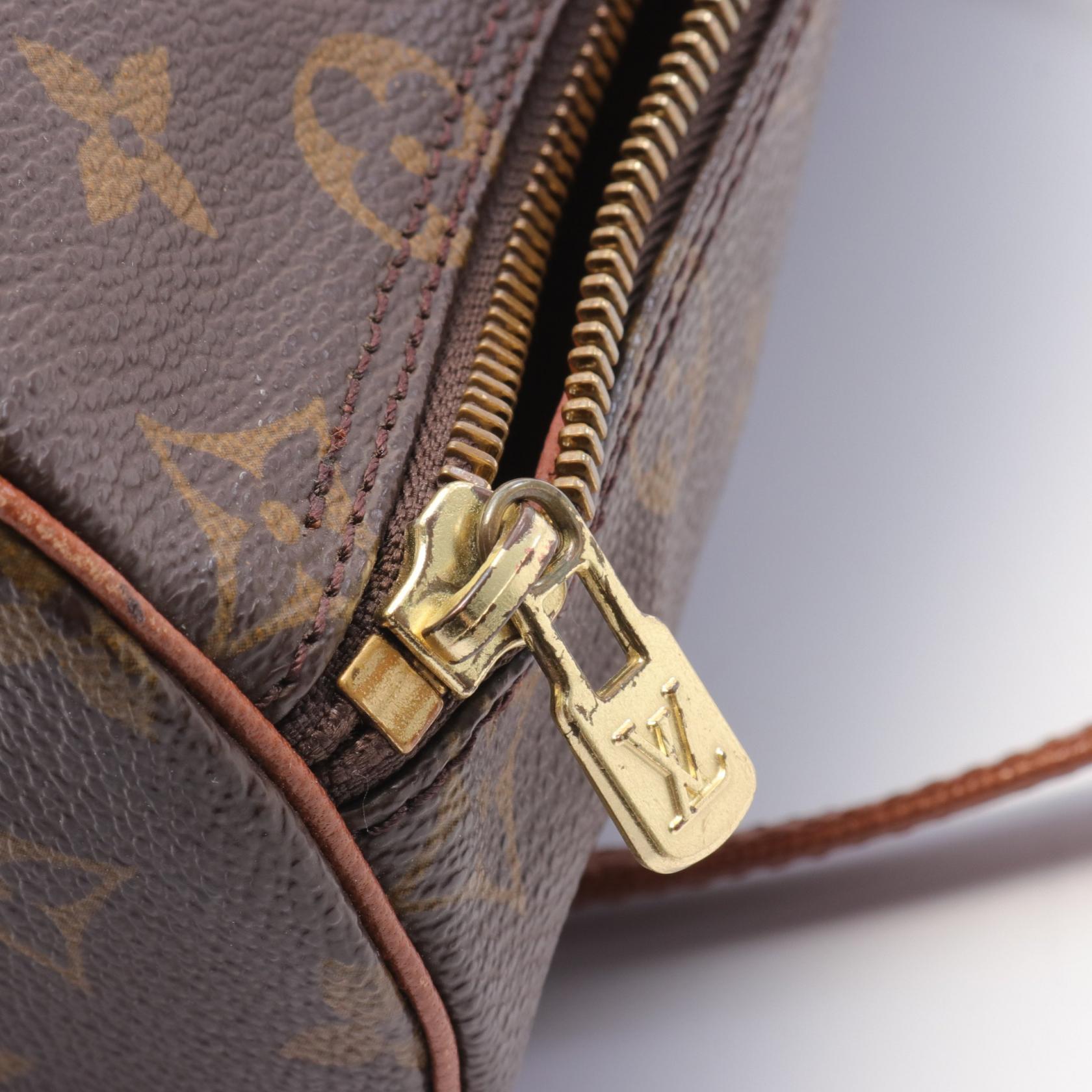 Louis Vuitton Papillon 26 Handbag Monogram Brown