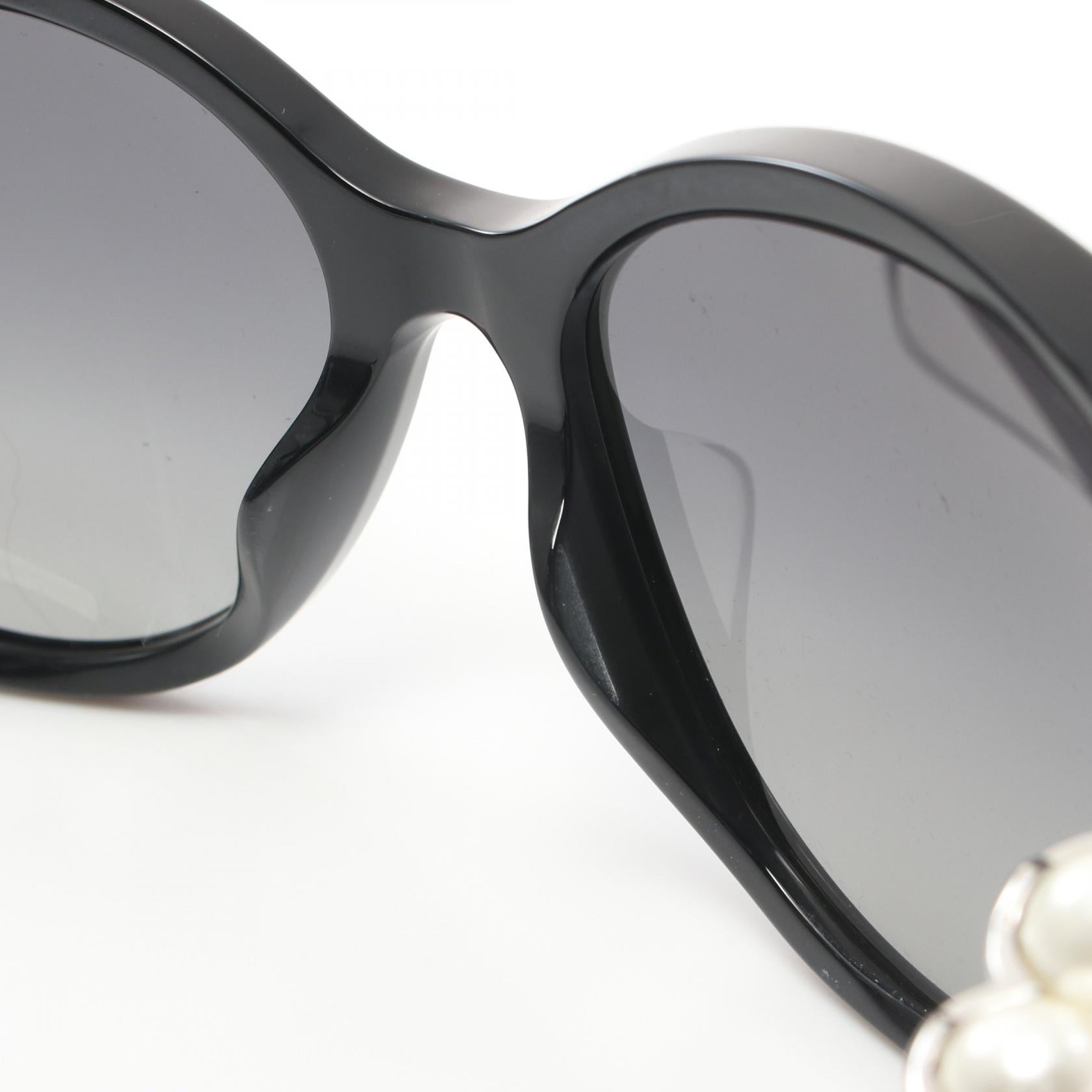 Chanel Coco Mark Sunglasses Black/Silver