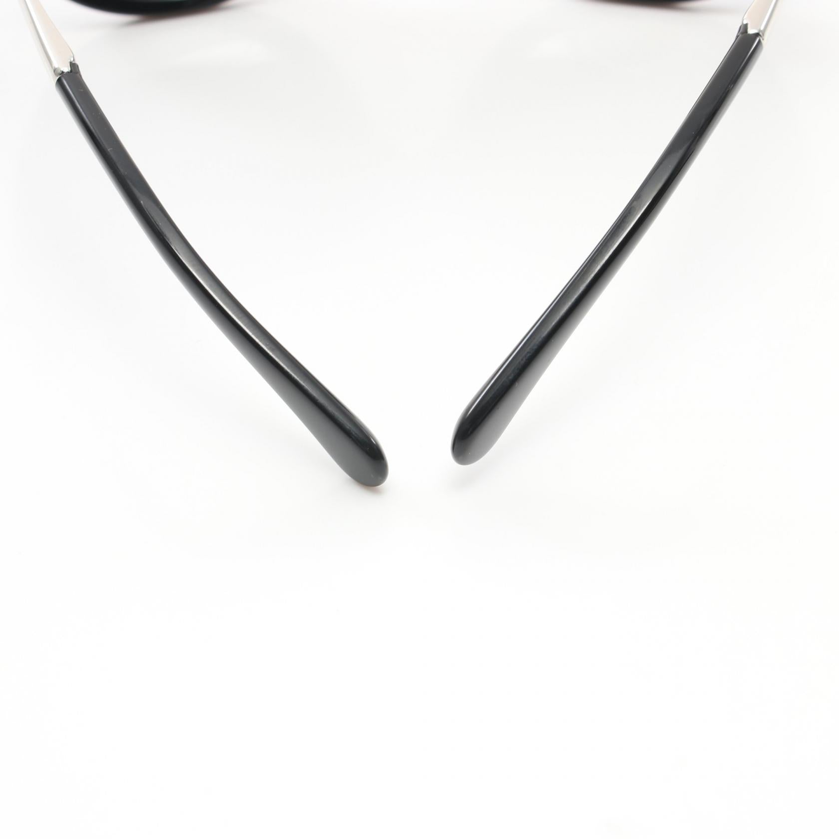 Chanel Coco Mark Sunglasses Black/Silver