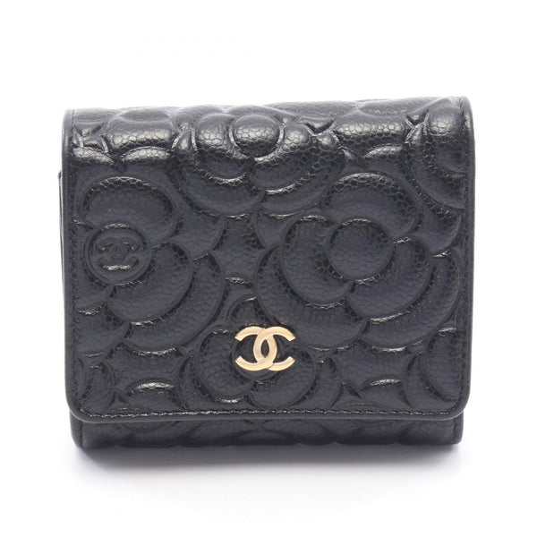 Chanel Camellia Trifold Wallet
