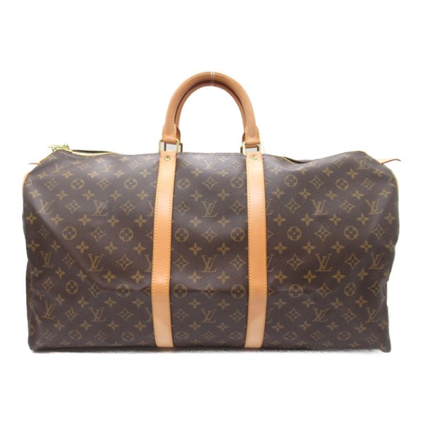 Louis Vuitton Monogram Keepall 55 Canvas Travel Bag M41424 in Great Condition