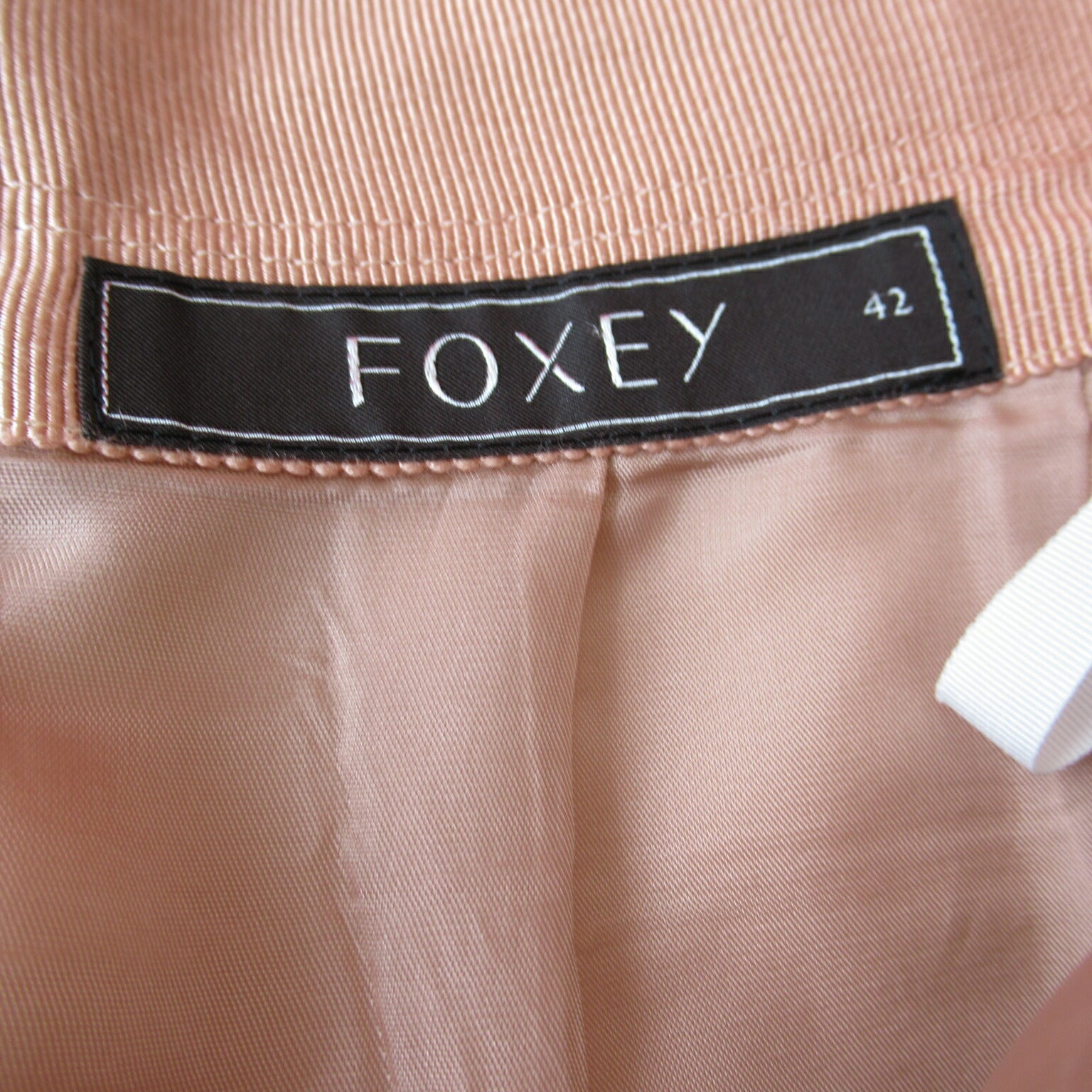 FOXEY Cotton Tuck Skirt Orange