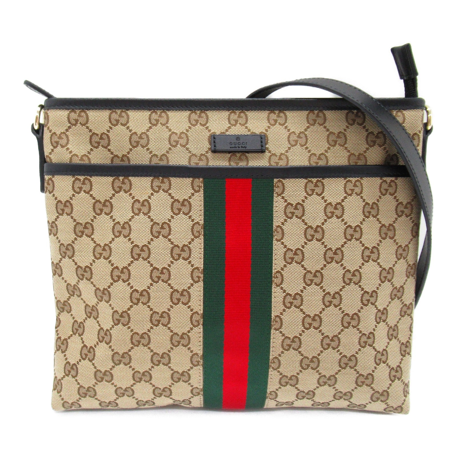 Gucci Canvas Leather Shoulder Bag 388926